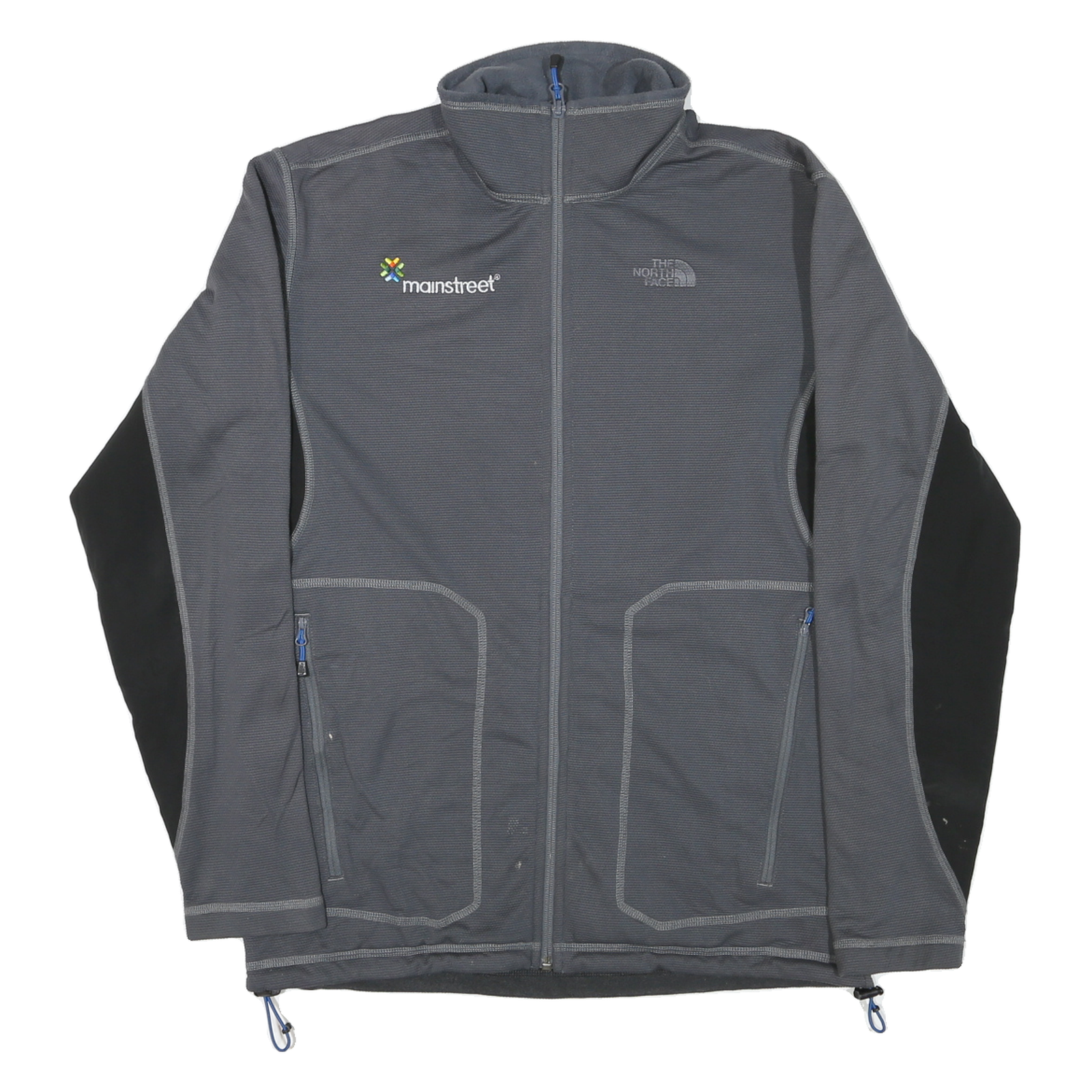 THE NORTH FACE Mens Grey & Black Track Jacket M Polyester Zip Outdoor Activewear Refurbished - N/A refurbished available on Cerqular