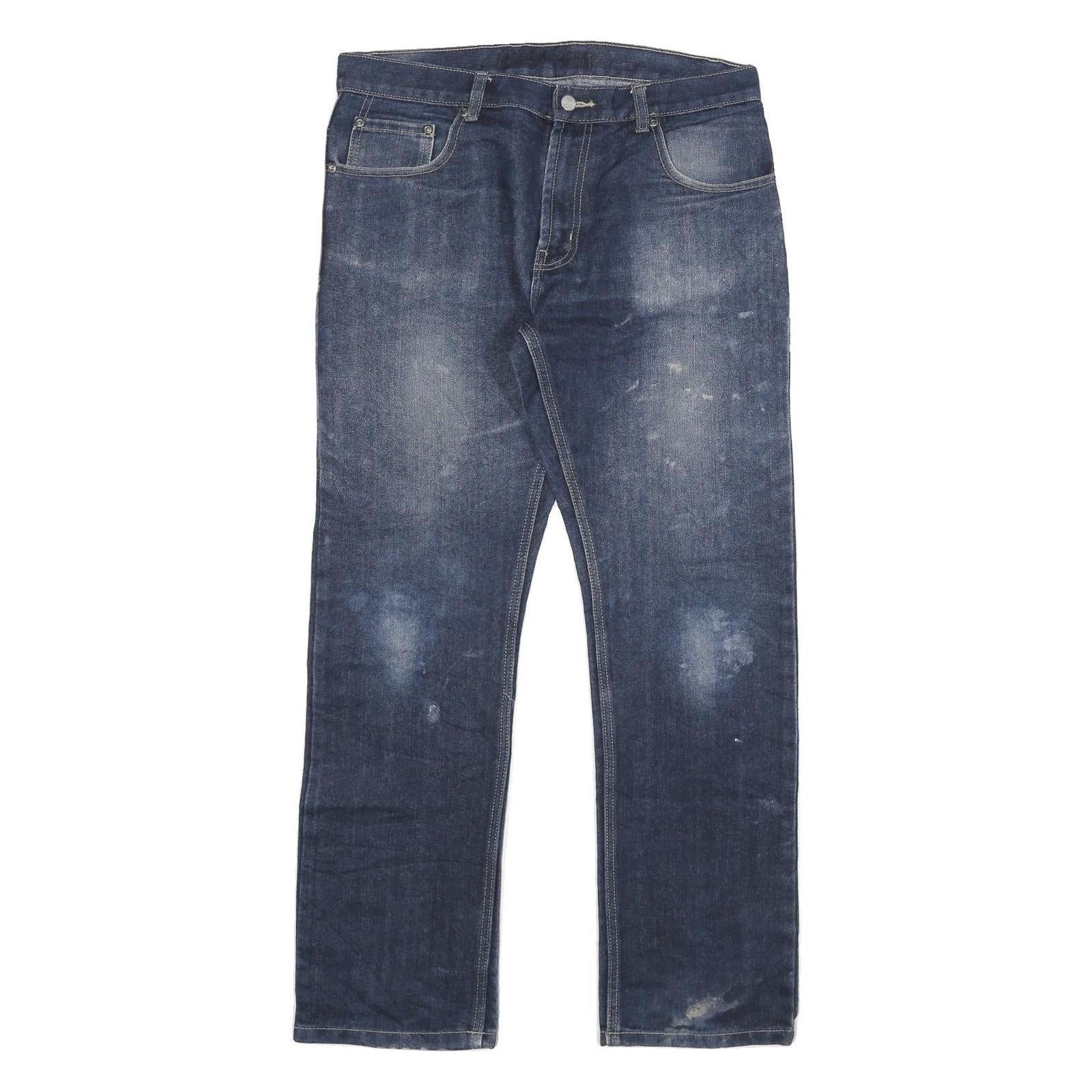 CARHARTT Mens Jeans Blue Regular Straight Denim Medium W34 L30 Workwear Refurbished - N/A refurbished available on Cerqular