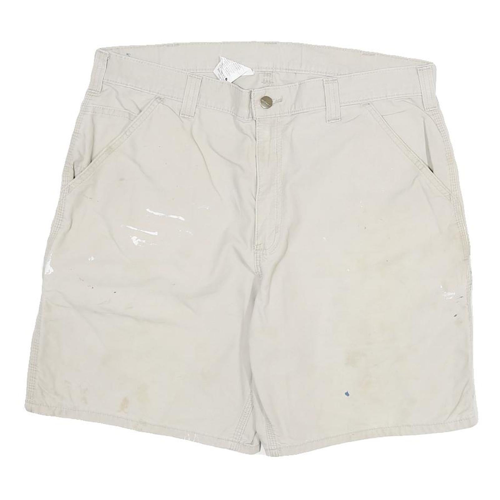 CARHARTT Mens Shorts Beige Casual 3XL W36 Workwear Cotton Blend Refurbished - N/A refurbished available on Cerqular