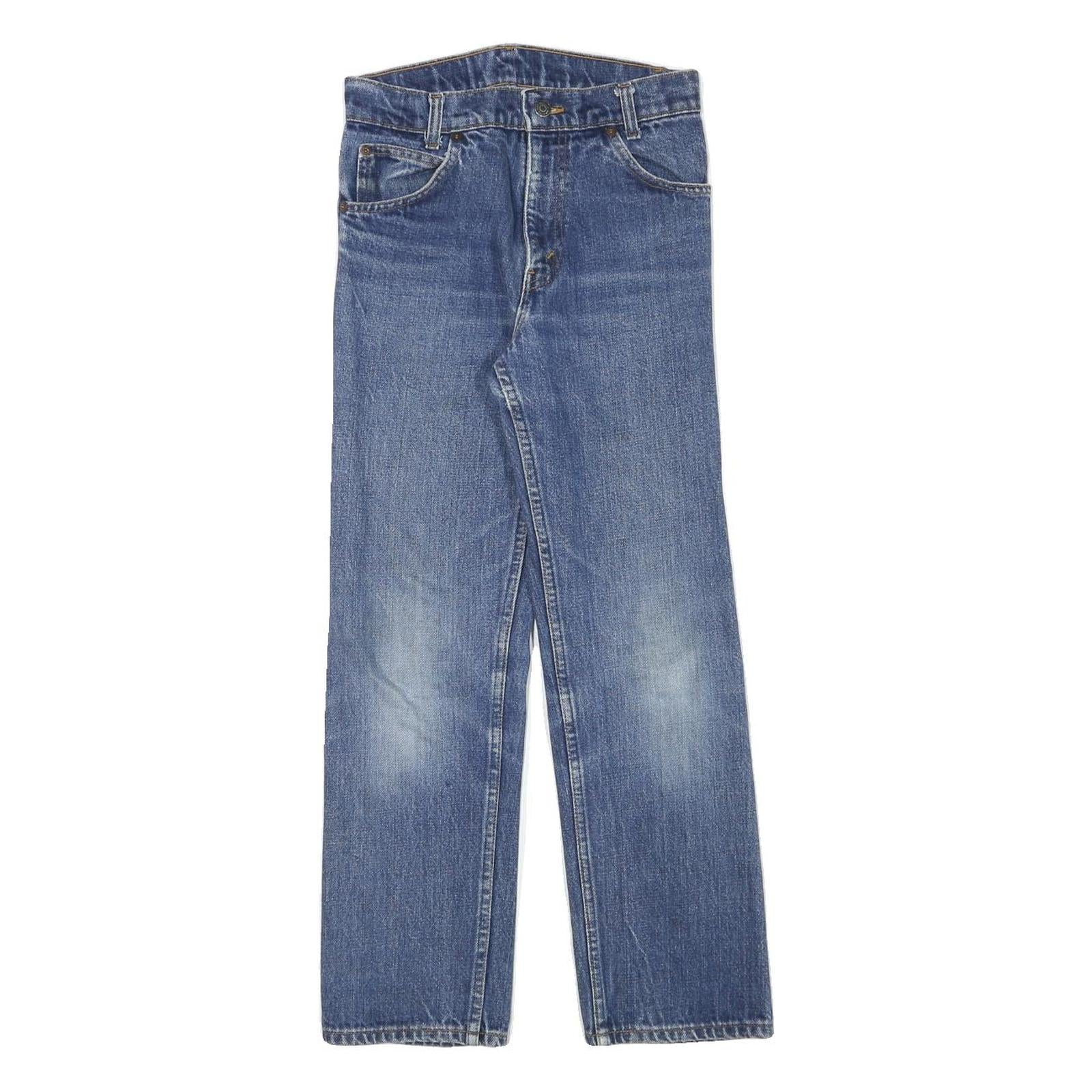 Womens Blue Regular Fit Straight Leg Denim Jeans W26 L26 Cotton Blend Zip Refurbished - N/A refurbished available on Cerqular