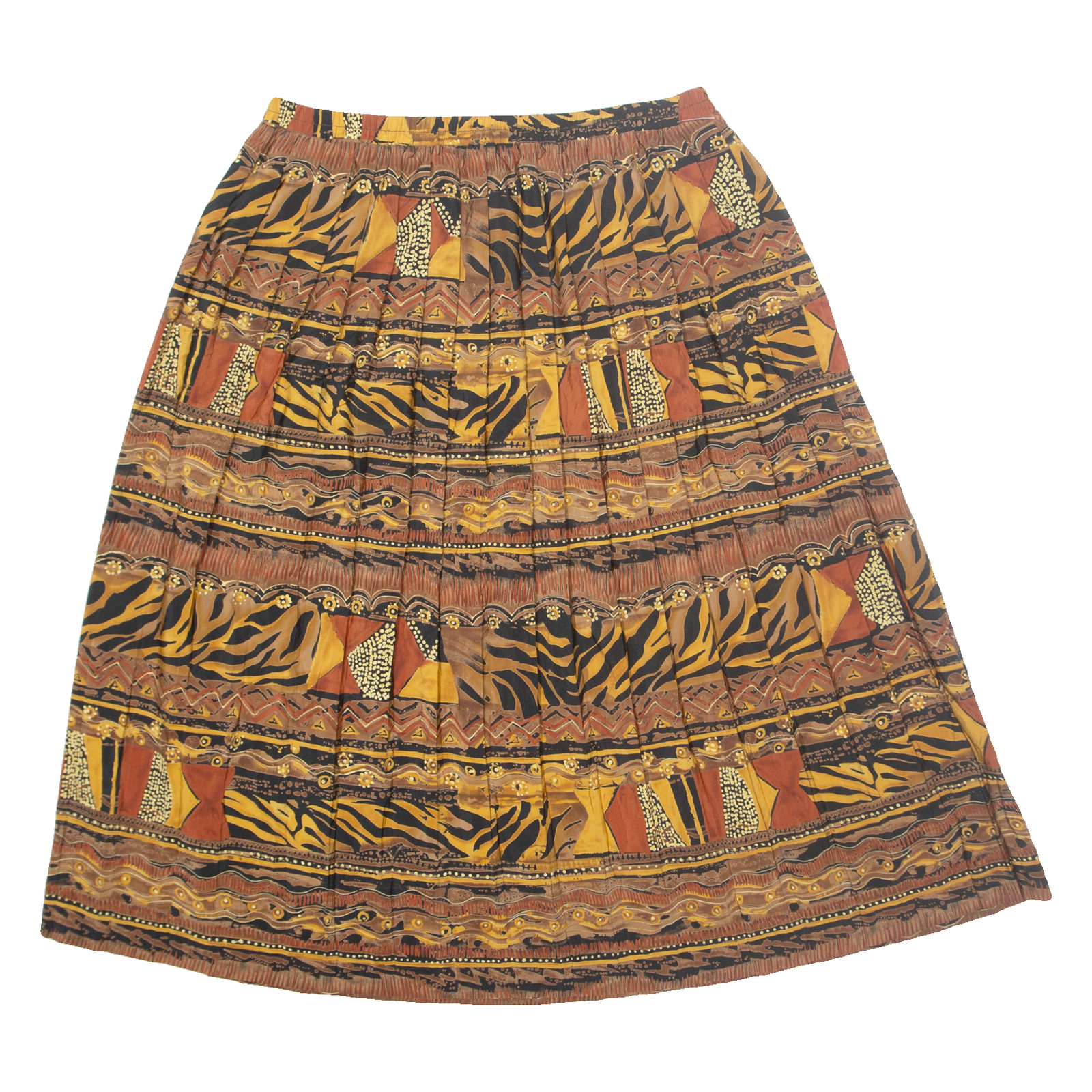 LESLIE FAY Womens Pleated Skirt Brown Midi M Refurbished - N/A refurbished available on Cerqular