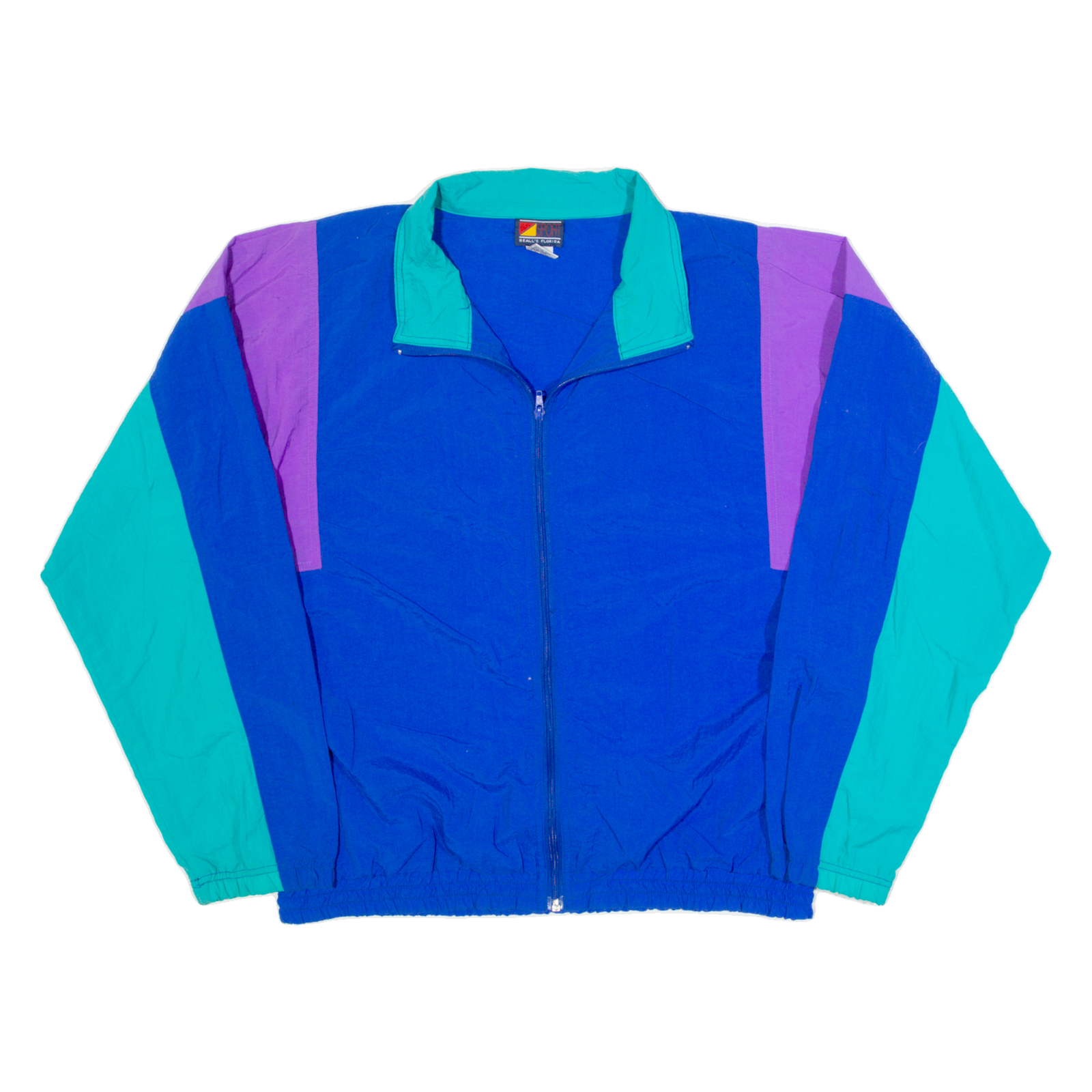 BEALLS FLORIDA Lightweight Mens Jacket Blue 90s Colourblock M Refurbished - N/A refurbished available on Cerqular