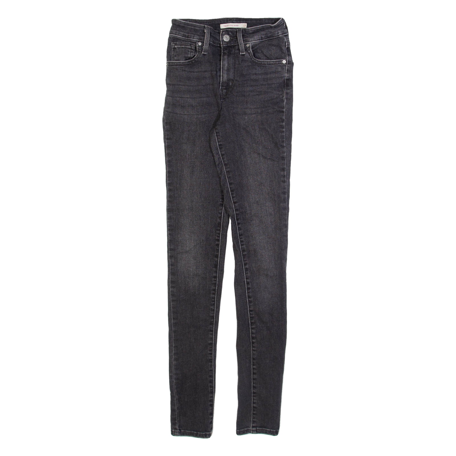 LEVI'S 721 Womens Jeans Grey Slim Skinny Stone Wash W23 L32 Refurbished - N/A refurbished available on Cerqular