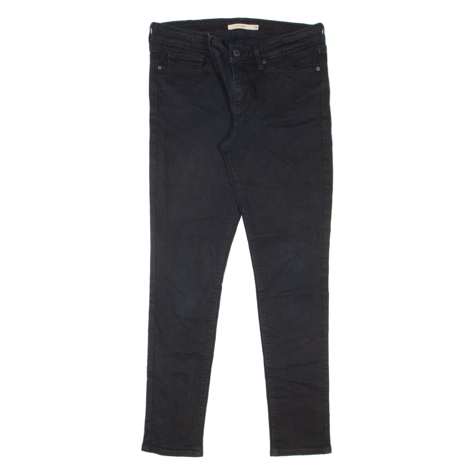 LEVI'S 711 Womens Jeans Black Slim Skinny W28 L27 Refurbished - N/A refurbished available on Cerqular