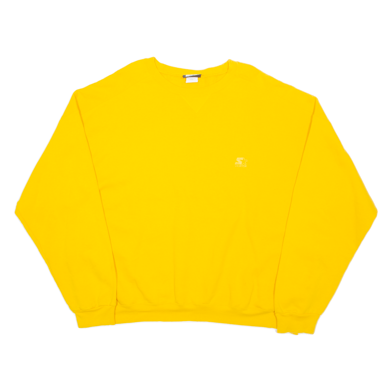STARTER Mens Sweatshirt Yellow Crew Neck XL Refurbished - N/A refurbished available on Cerqular