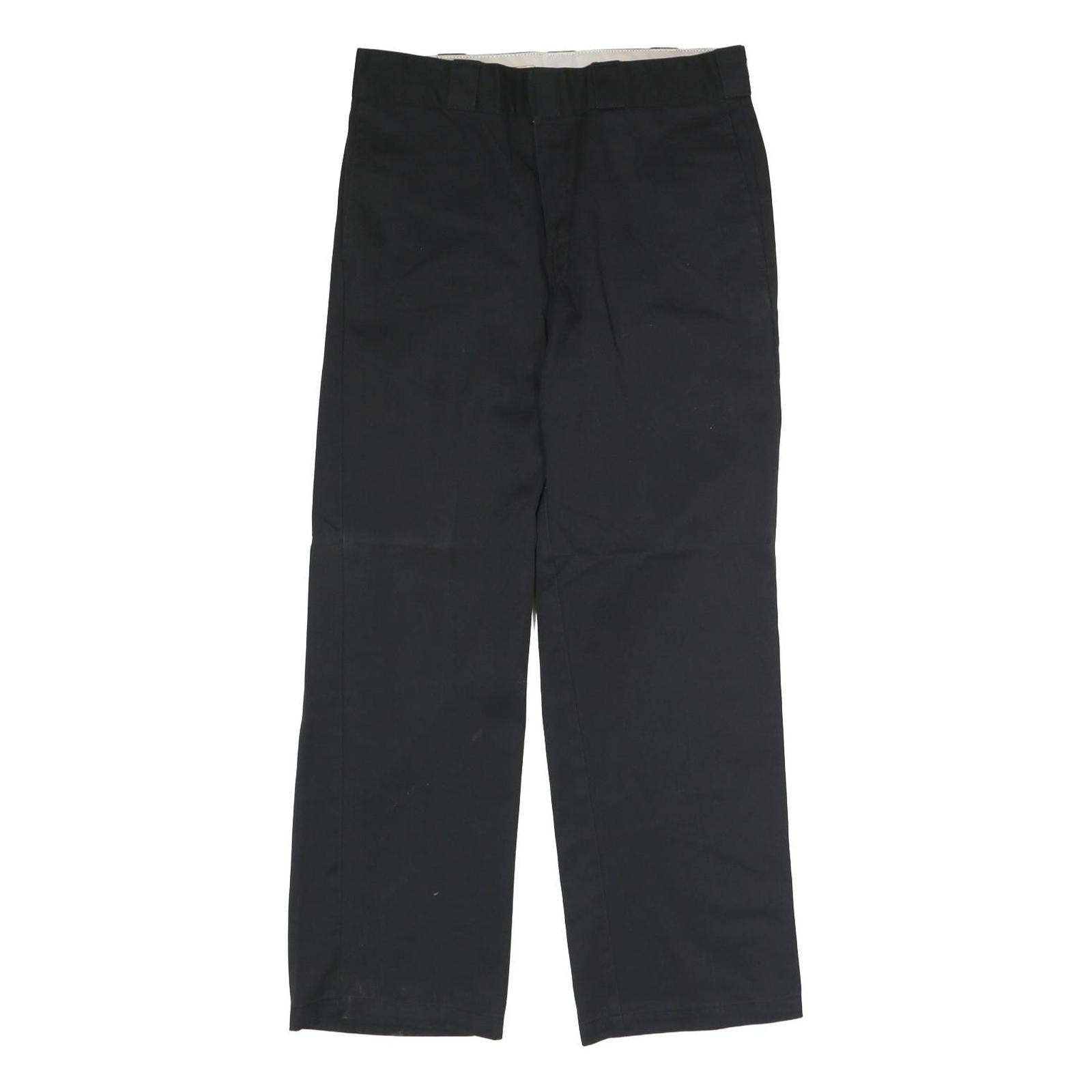 DICKIES Mens Classic Black Polyester Blend Trousers W32 L30 Zip Closure Refurbished - N/A refurbished available on Cerqular
