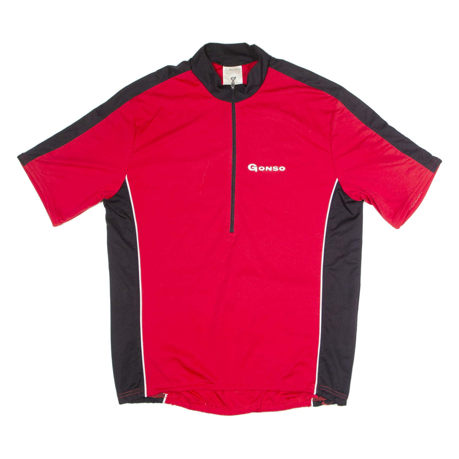 GONSO Cycling Mens Jersey Red 1/2 Zip M Refurbished - N/A refurbished available on Cerqular
