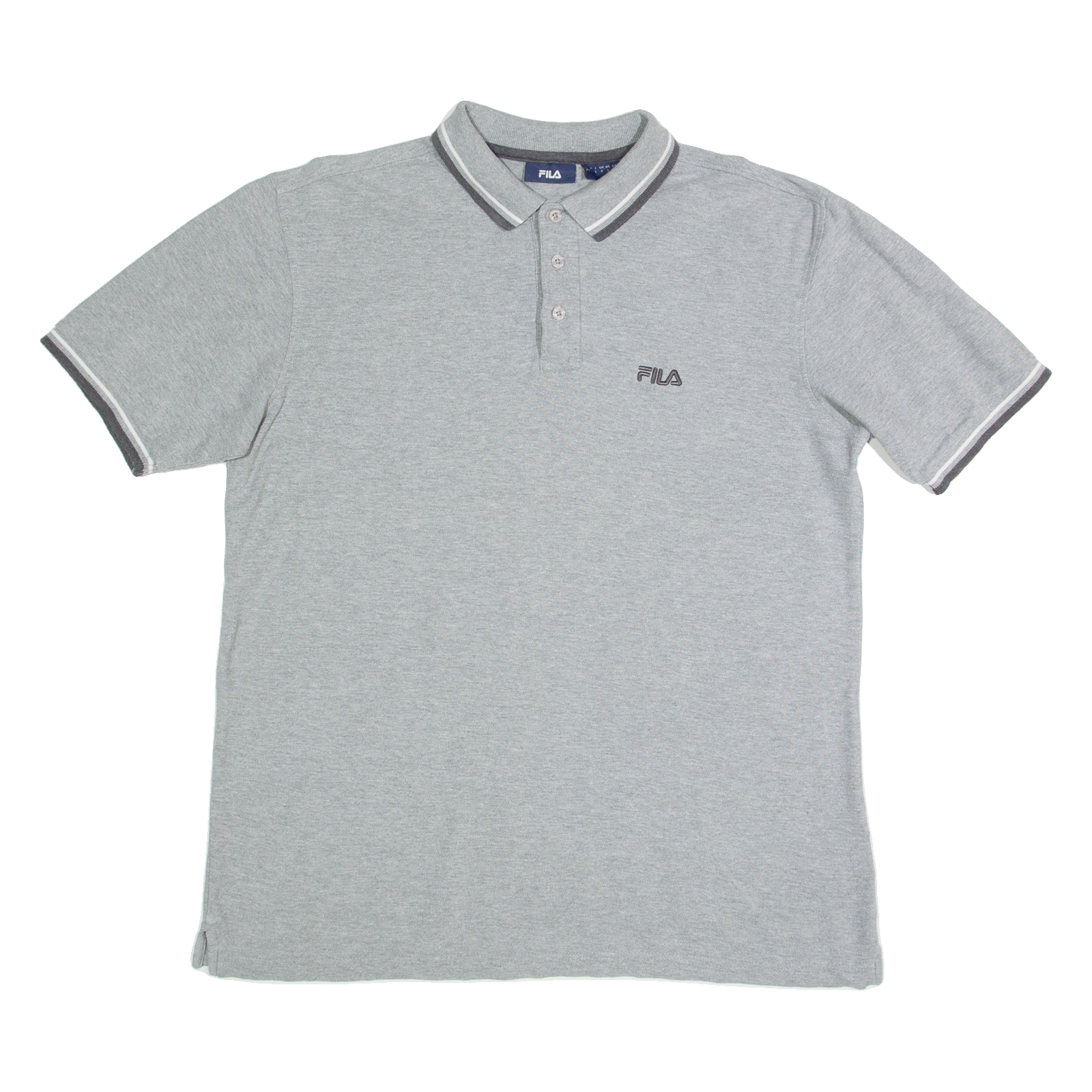 FILA Mens Polo Shirt Grey L Refurbished - N/A refurbished available on Cerqular