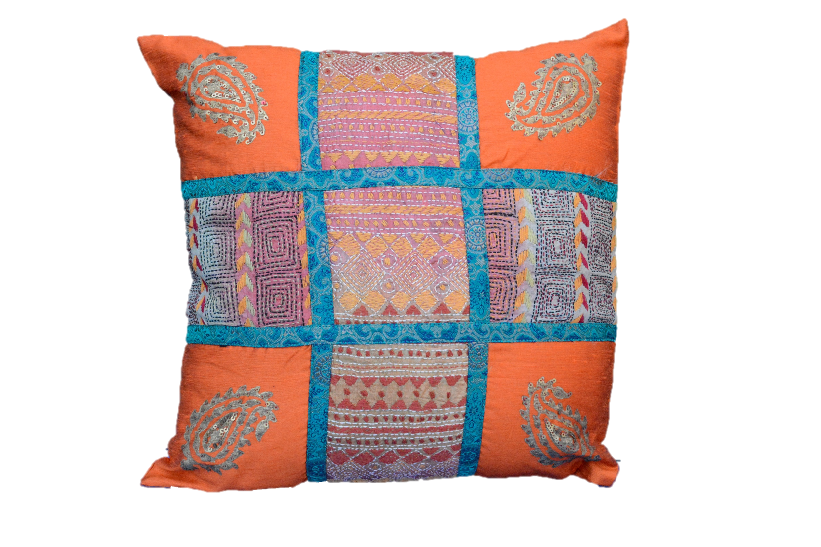 Embroidered Recycled Vintage Pillow Case | Style: Style 1 Refurbished - N/A refurbished available on Cerqular