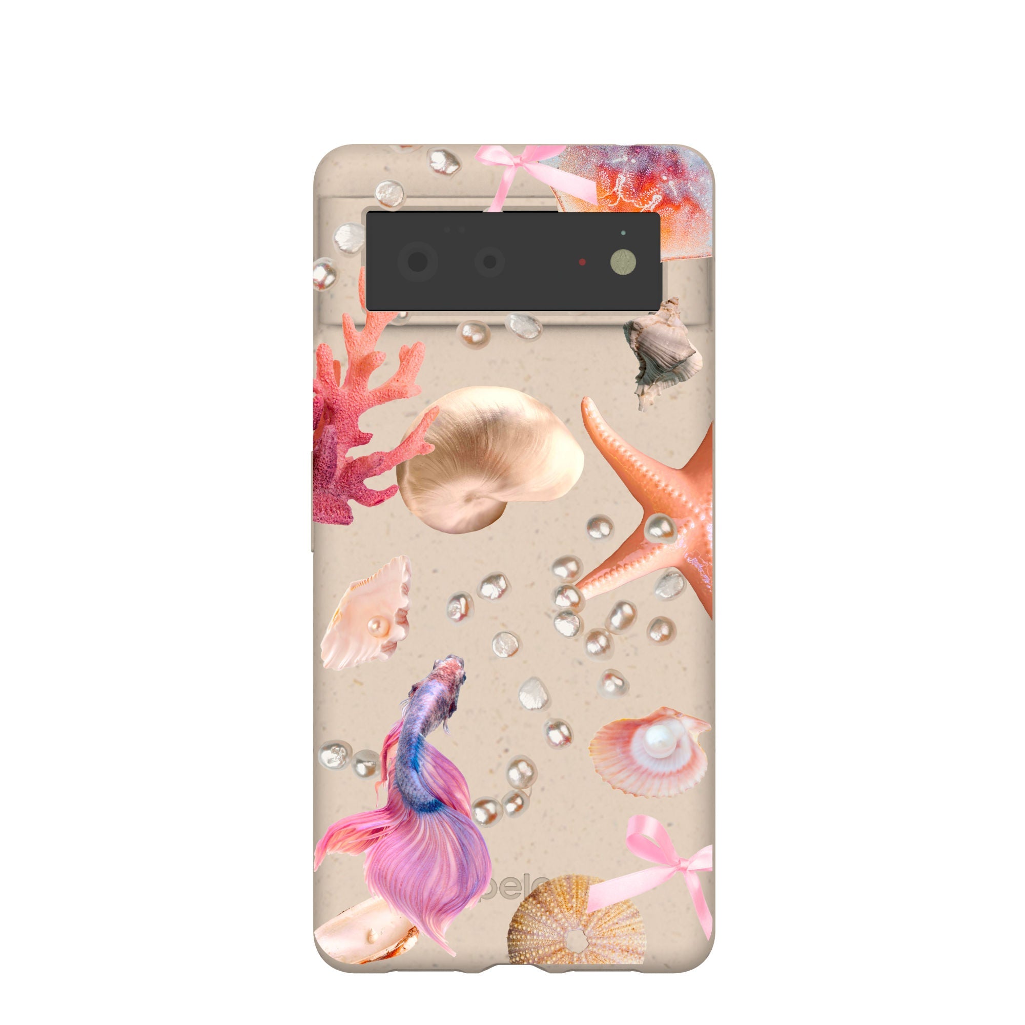 Seashell Aqua Dreams Google Pixel 6 Case Refurbished - Pela Case refurbished available on Cerqular