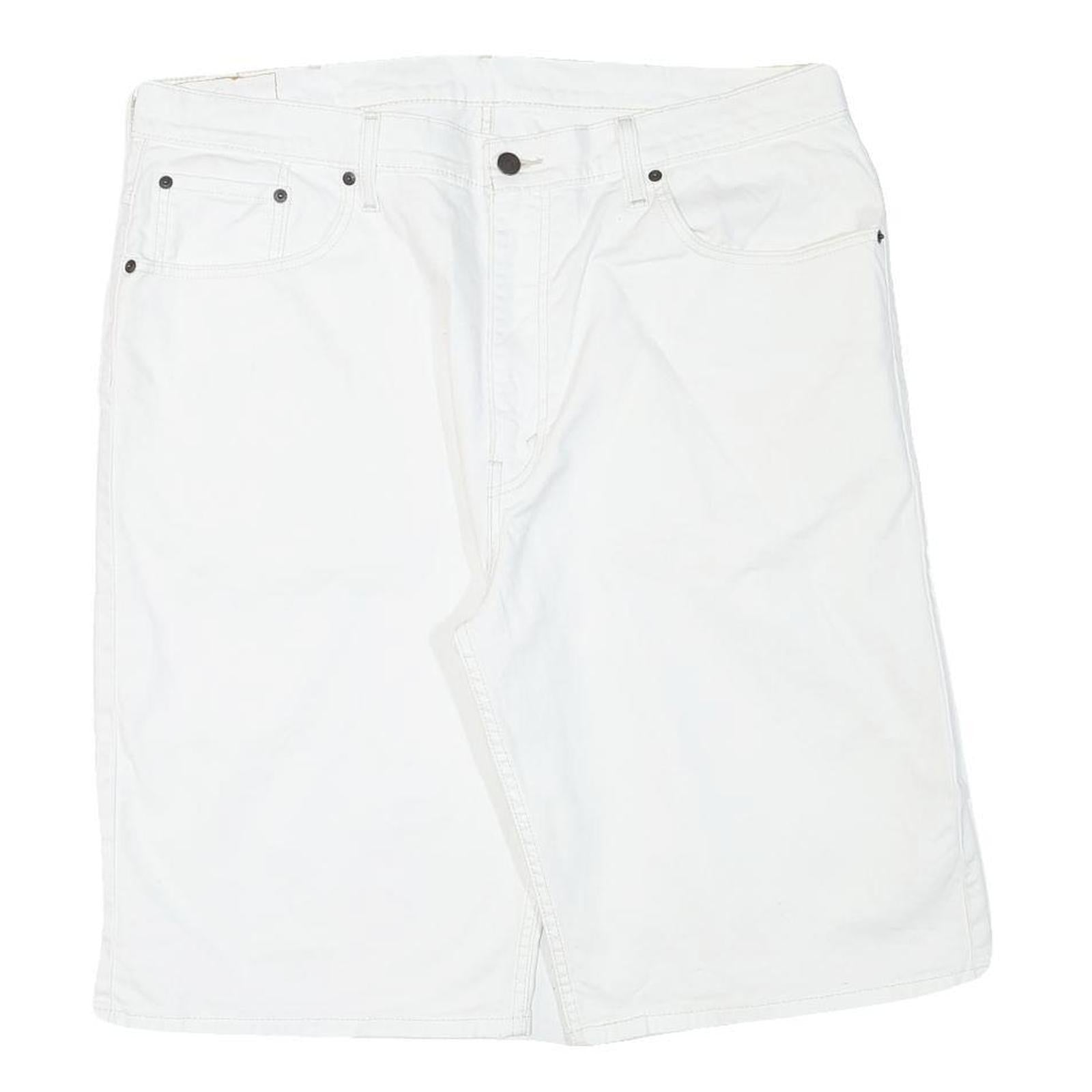 LEVI'S Mens Shorts White Cotton Blend Casual 2XL W38 Stylish Comfortable Refurbished - N/A refurbished available on Cerqular
