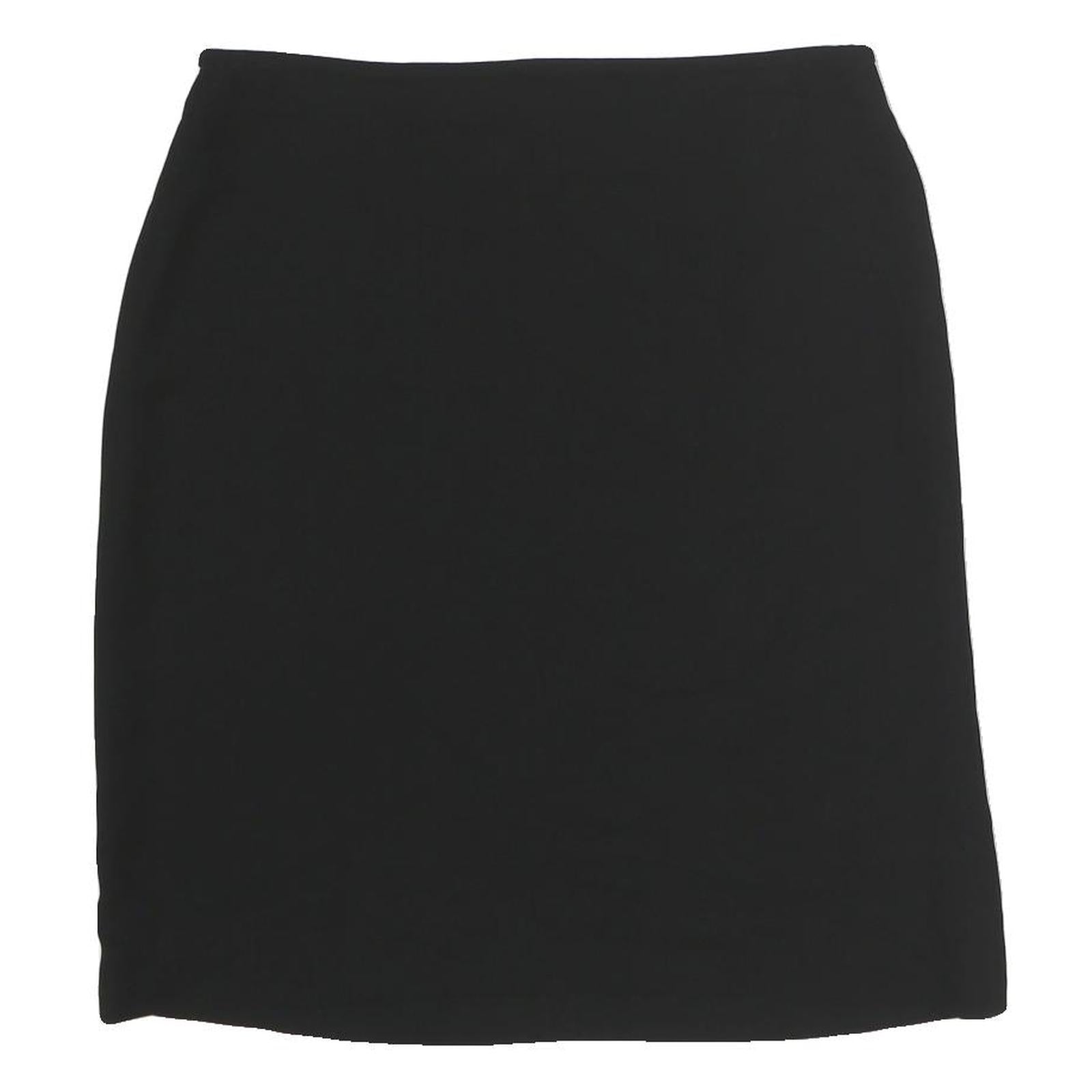 MAX MARA Womens Black Mini Polyester Plain Skirt UK 14 Classic Formal Refurbished - N/A refurbished available on Cerqular
