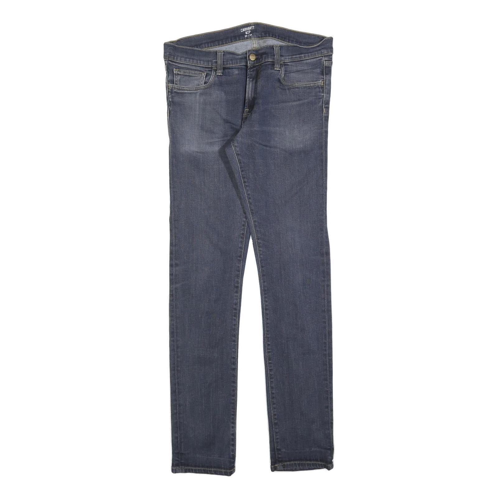 CARHARTT Mens Jeans Blue Slim Skinny Denim Medium W32 L34 Zip Closure Refurbished - N/A refurbished available on Cerqular