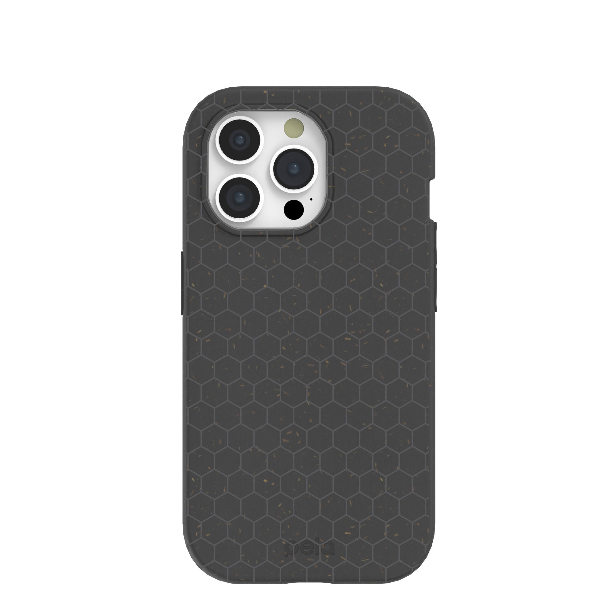 Black Hexclad iPhone 15 Pro Case Refurbished - Pela Case refurbished available on Cerqular