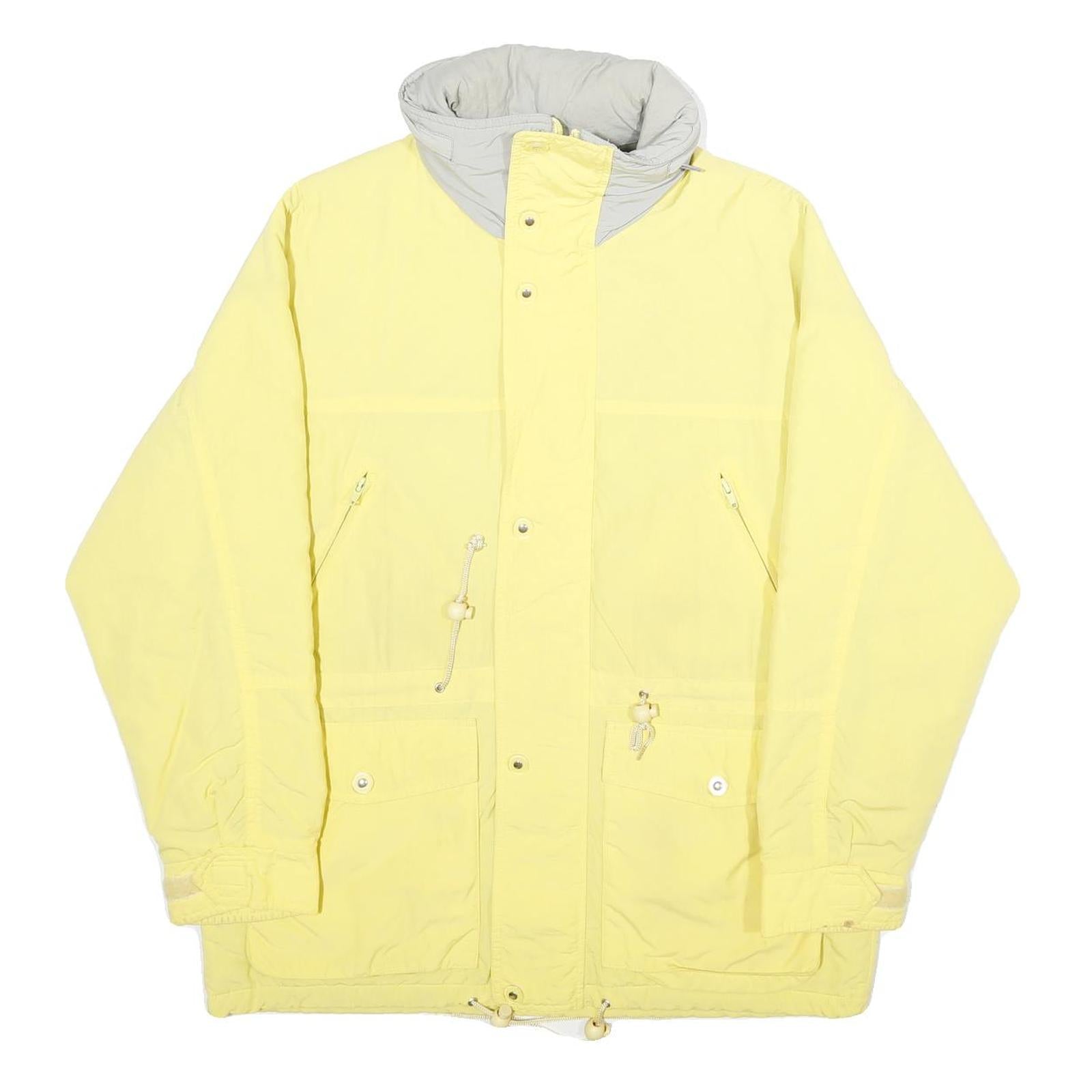 ASPEN Mens Yellow Nylon Outdoor Jacket S Zip Plain Lightweight Refurbished - N/A refurbished available on Cerqular