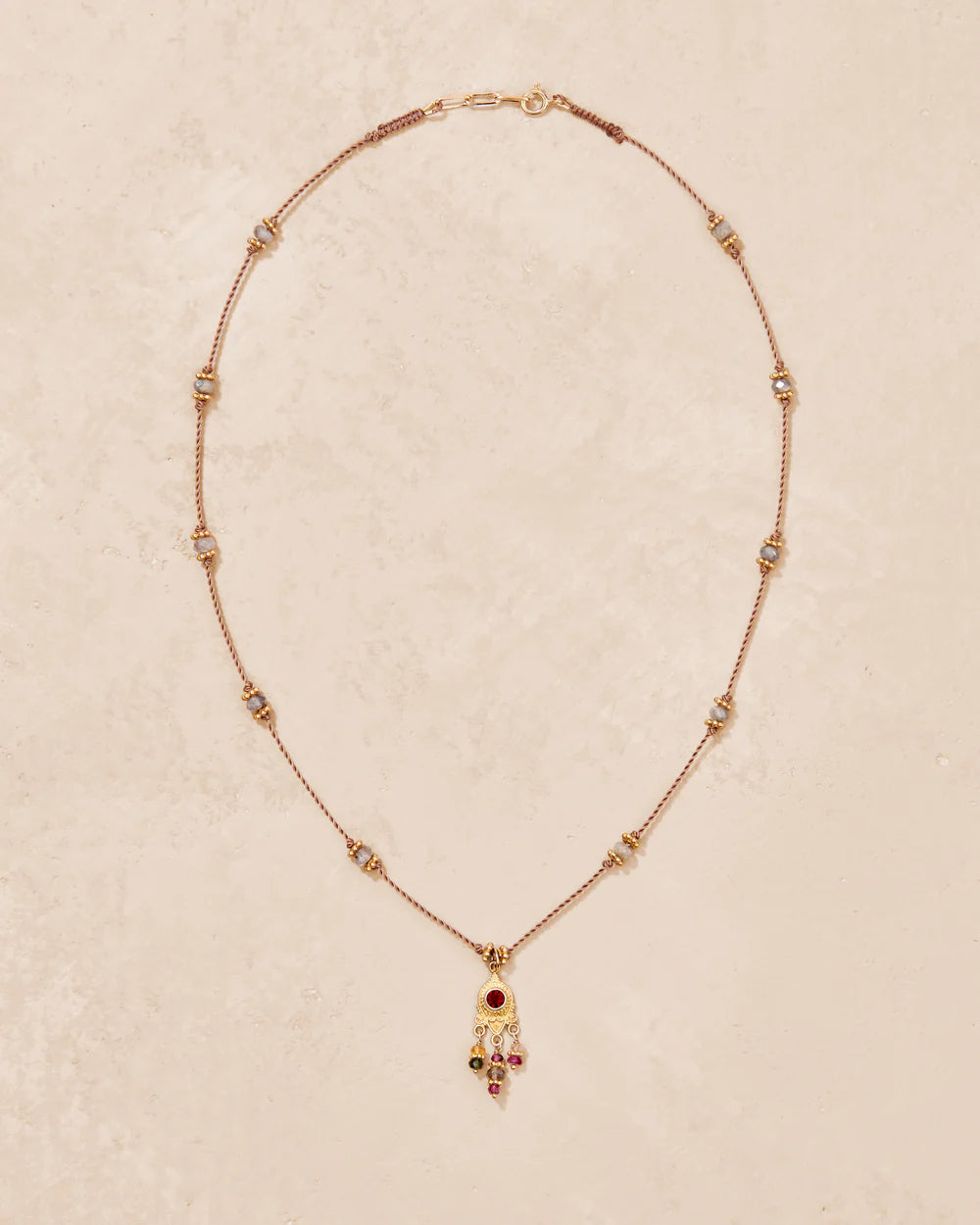 Necklace Padmacoll40 Padma Chaine Grenat | Color: GRENAT | Size: U Refurbished - Rue Madame is a known brand, and the standardized name is " refurbished available on Cerqular