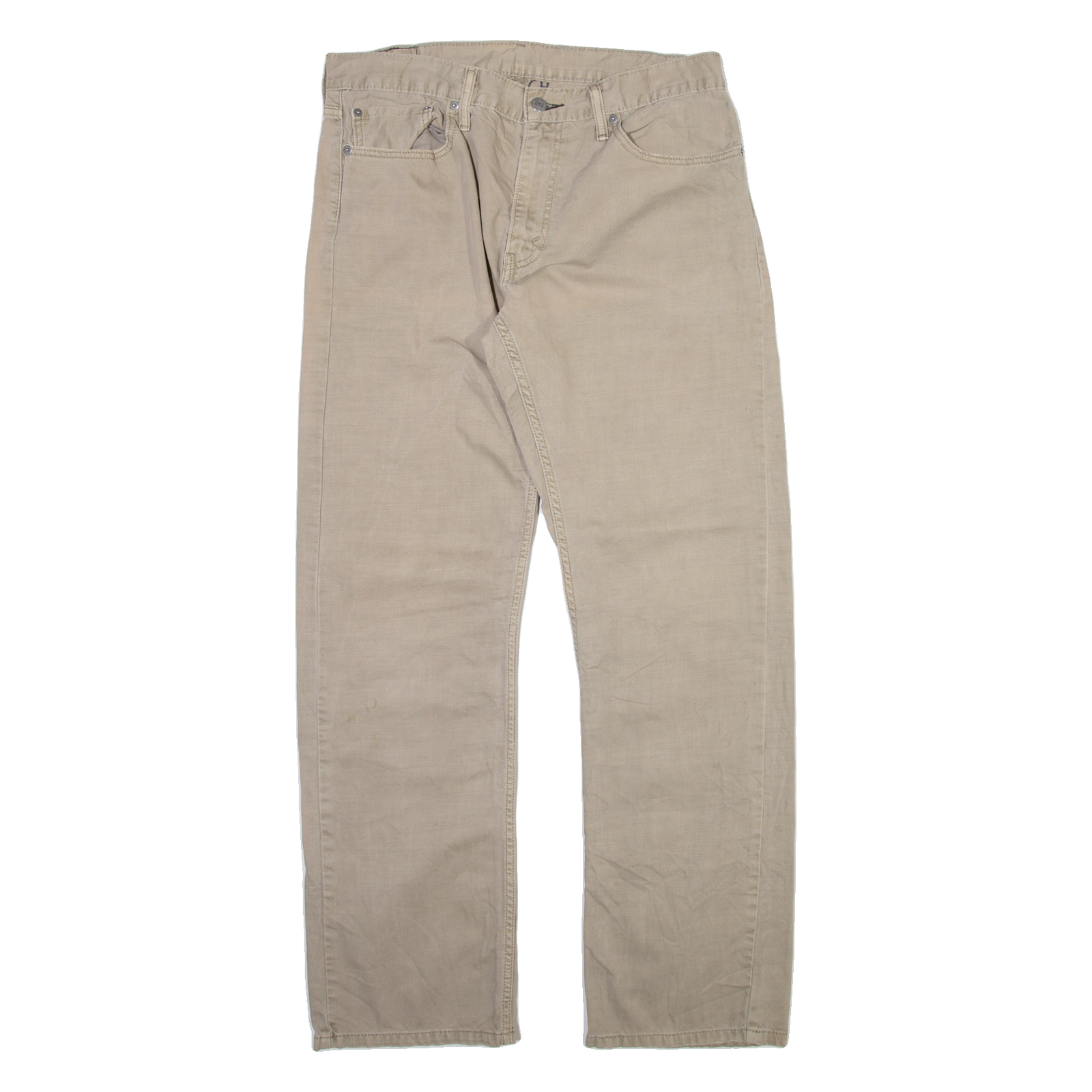 LEVI'S 514 Mens Trousers Beige Slim Straight W35 L32 Refurbished - N/A refurbished available on Cerqular