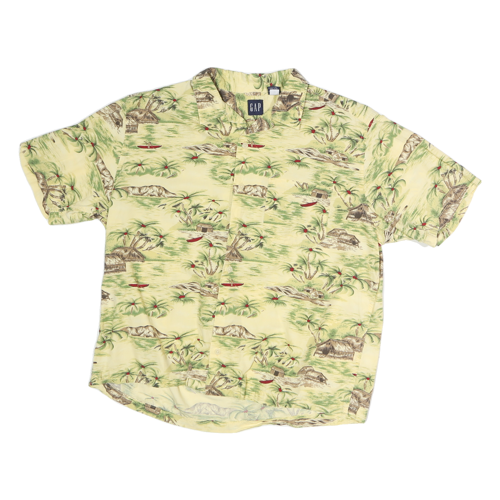 Buy GAP Mens Yellow Cotton Hawaiian Shirt M Casual Short Sleeve Soft Fabric Refurbished - $23.39 GAP Mens Yellow Cotton Hawaiian Shirt M Casual Short Sleeve Soft Fabric Refurbished - N/A refurbished available on Cerqular