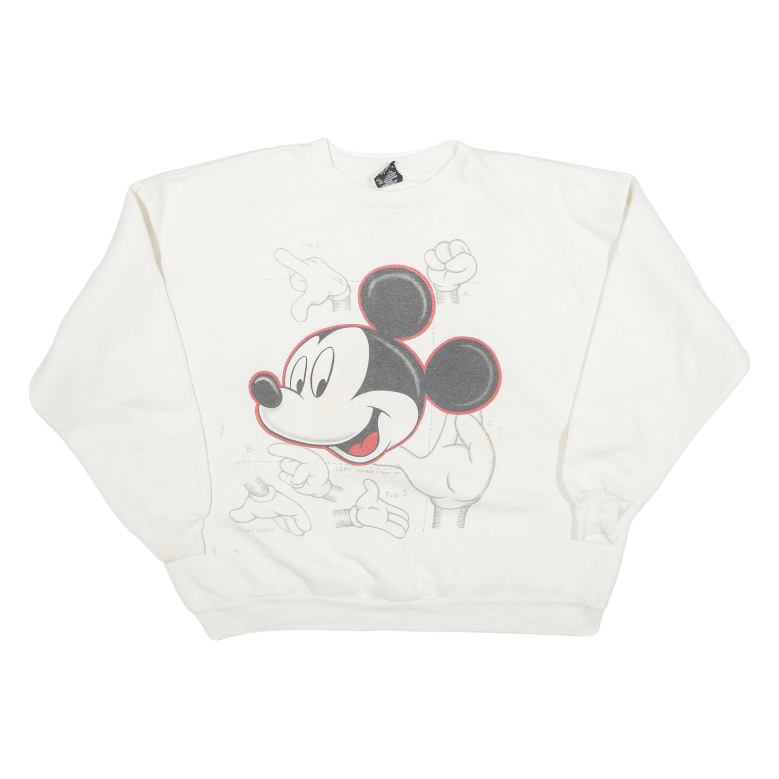 Mickey Mouse Womens Sweatshirt White XL Refurbished - N/A refurbished available on Cerqular