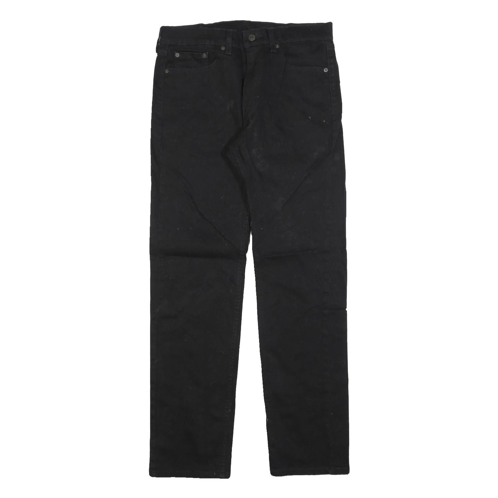 LEVI'S 505 Mens Jeans Black Regular Straight Denim W32 L34 Classic Cotton Blend Refurbished - N/A refurbished available on Cerqular