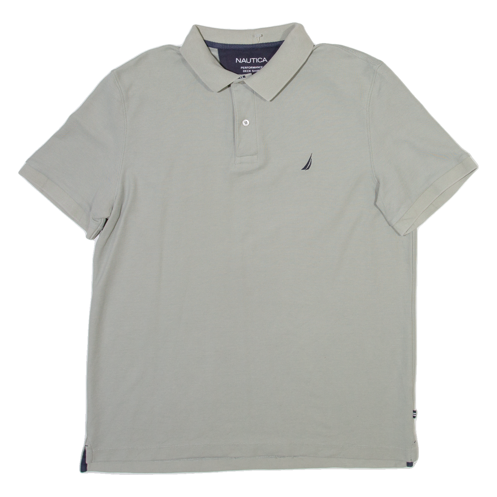 NAUTICA Mens Polo Shirt Grey L Refurbished - N/A refurbished available on Cerqular