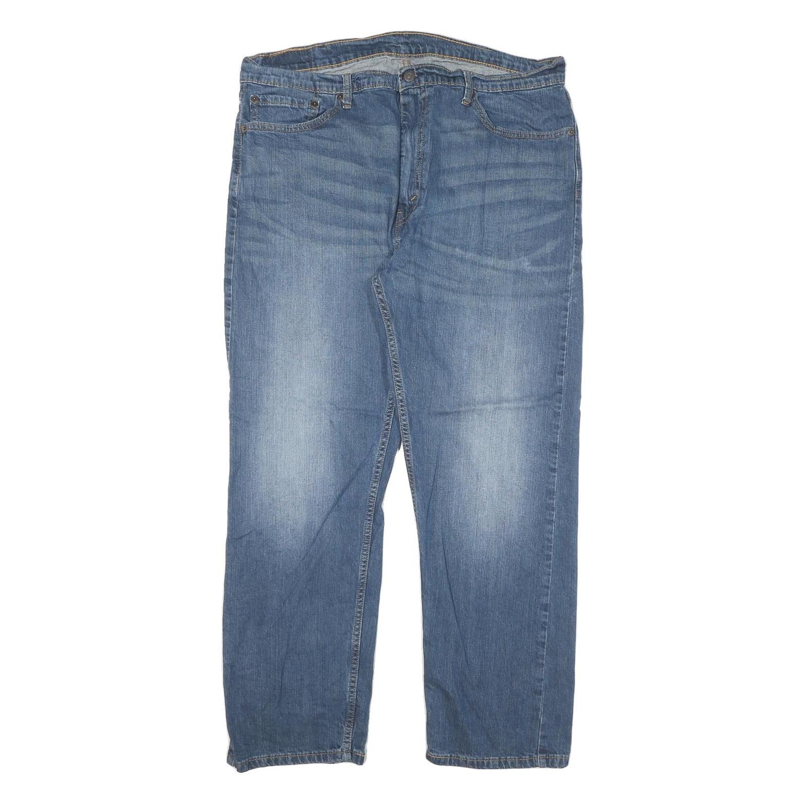LEVI'S 505 Mens Regular Fit Straight Denim Medium Wash W40 L30 Classic Zip Jeans Refurbished - N/A refurbished available on Cerqular