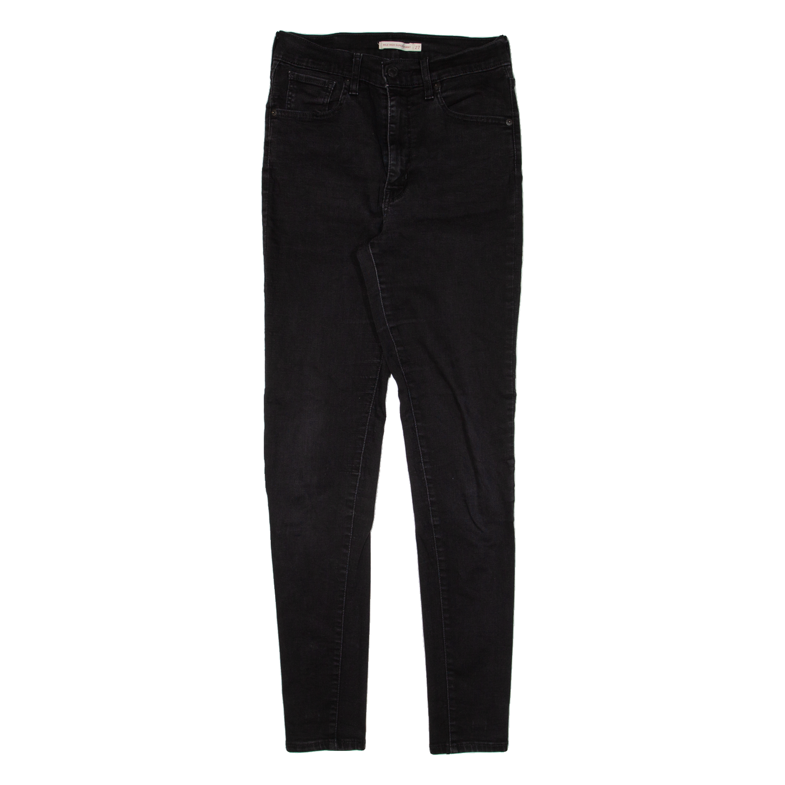 LEVI'S Mile High Womens Jeans Black Slim Skinny W27 L30 Refurbished - N/A refurbished available on Cerqular