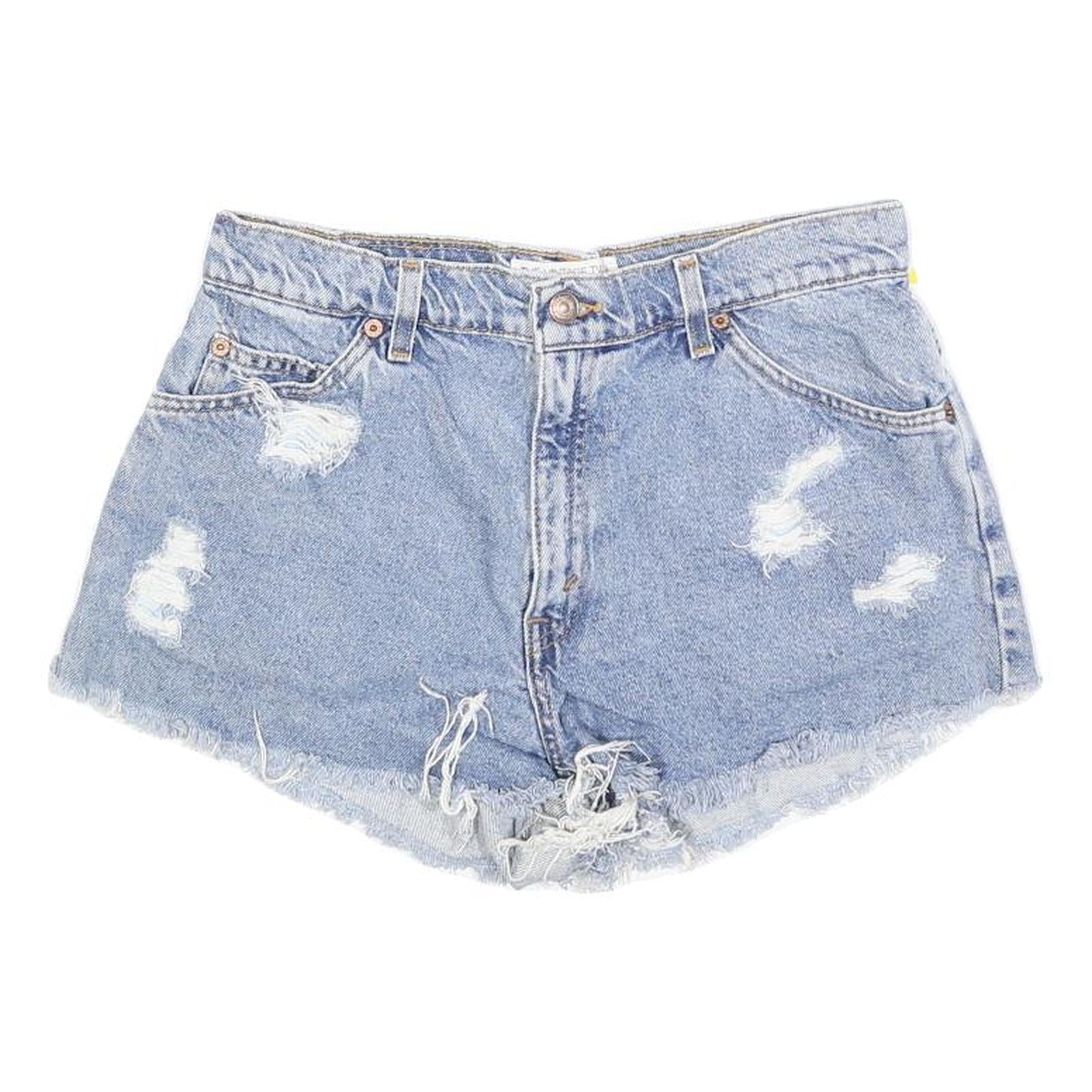 LEVI'S Womens Shorts Blue Distressed Denim M W30 Casual Cut-Off Refurbished - N/A refurbished available on Cerqular