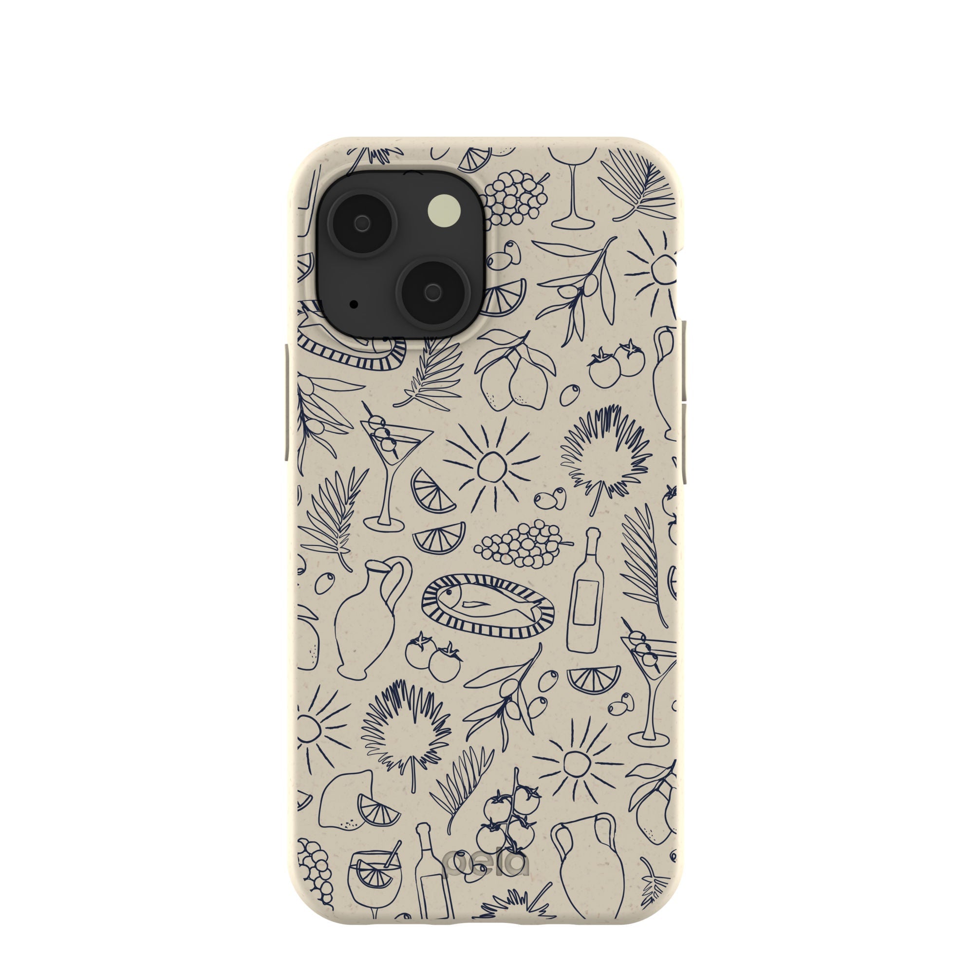 London Fog Mediterranean Moments iPhone 13 Mini Case Refurbished - Pela Case refurbished available on Cerqular