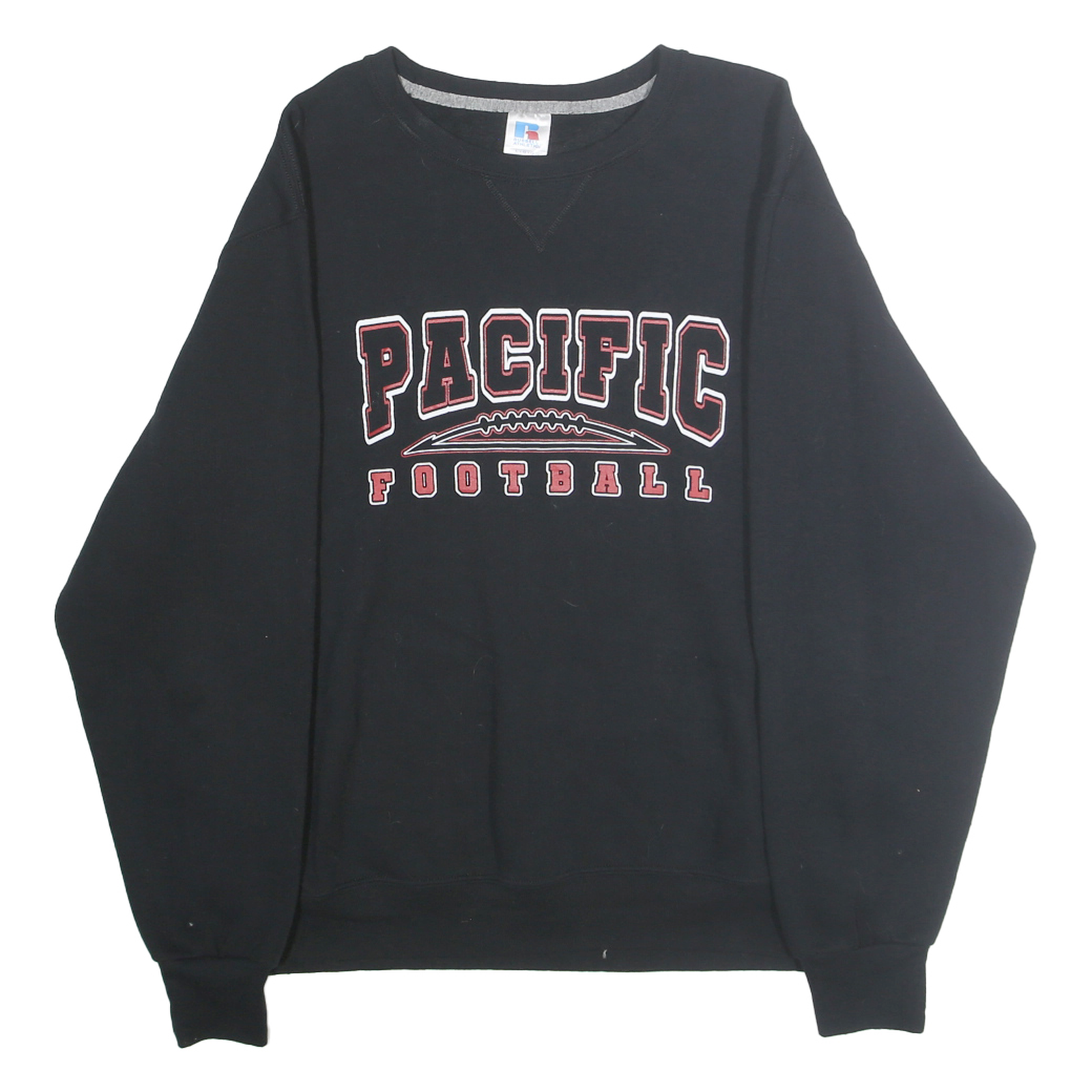 Buy RUSSELL ATHLETIC Mens Black Pacific Football Crew Neck L Cotton Blend Sweatshirt Refurbished - $32.49 RUSSELL ATHLETIC Mens Black Pacific Football Crew Neck L Cotton Blend Sweatshirt Refurbished - N/A refurbished available on Cerqular