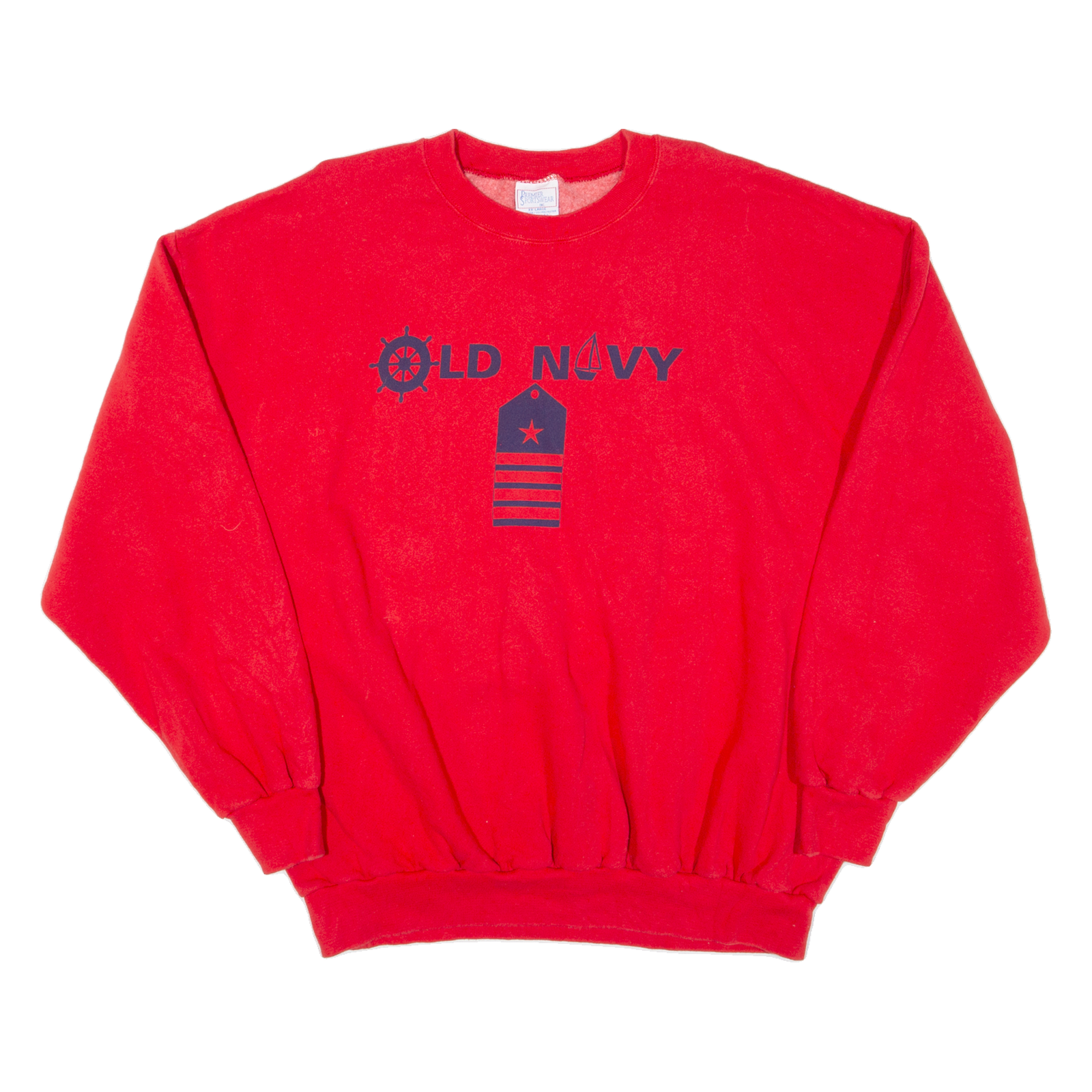 PREMIER SPORTS WEAR Old Navy Mens Sweatshirt Red 90s 2XL Refurbished - N/A refurbished available on Cerqular