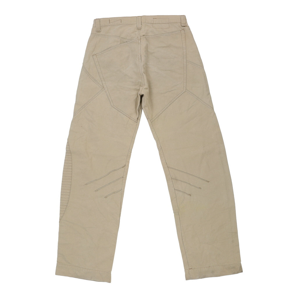 Virus Trousers - 32W 34L Beige Cotton Refurbished - Thrifted (note: this is a term often used to describe second- refurbished available on Cerqular