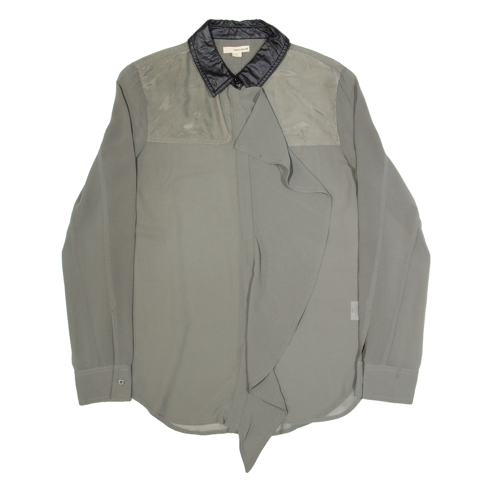 Buy DKNY Frill Womens Shirt Grey Collared Long Sleeve XXS Refurbished - $27.29 DKNY Frill Womens Shirt Grey Collared Long Sleeve XXS Refurbished - N/A refurbished available on Cerqular