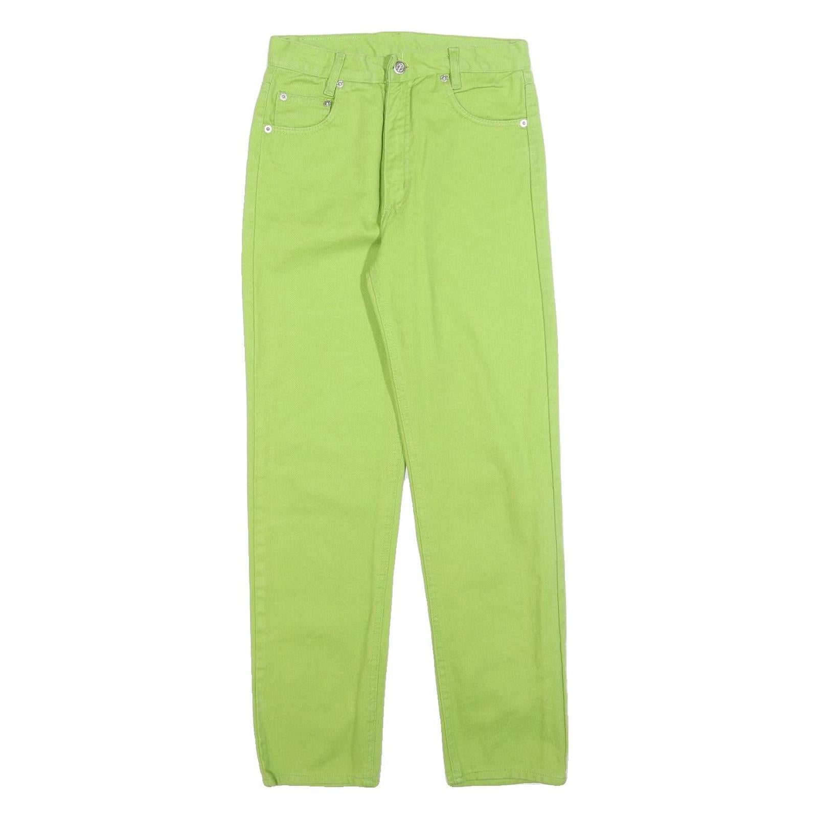 NEGIS Womens Jeans Green Regular Straight Denim W26 L28 Zip Cotton Blend Refurbished - N/A refurbished available on Cerqular