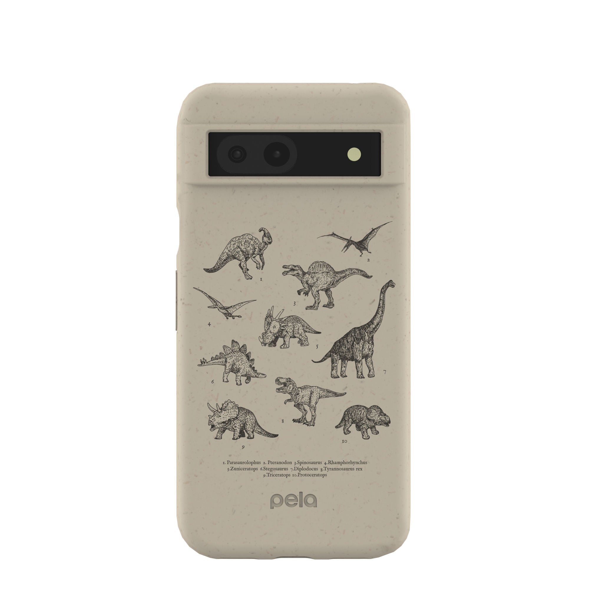 London Fog Dinosaurology Google Pixel 8a Case Refurbished - Pela Case refurbished available on Cerqular