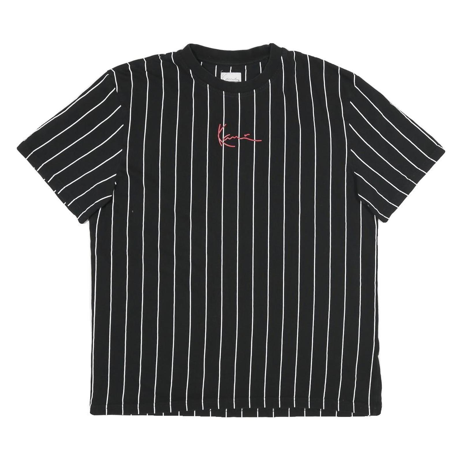 KARL KANI Mens Black & White Striped Streetwear Graphic T-Shirt M Short Sleeve Refurbished - N/A refurbished available on Cerqular