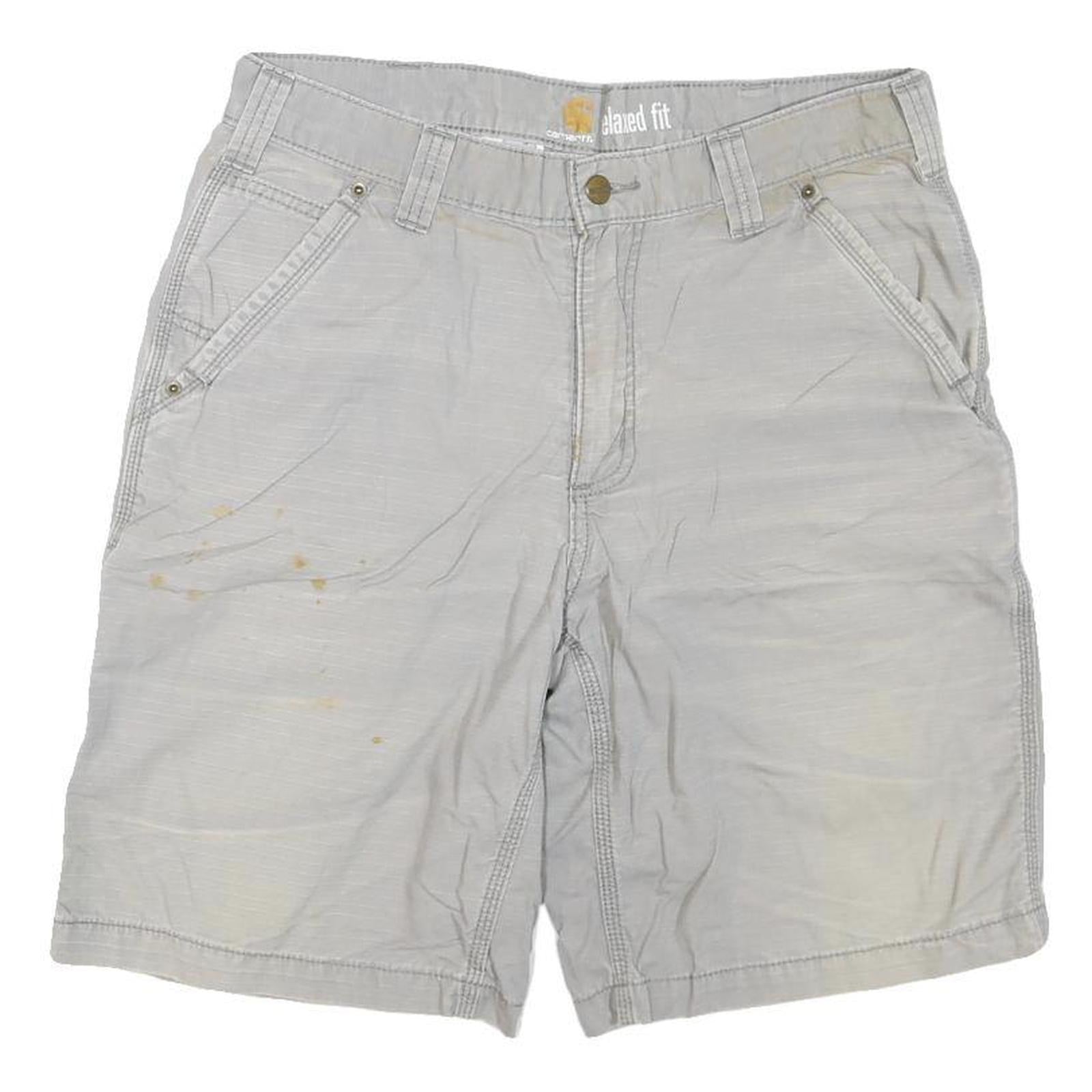 CARHARTT Mens Shorts Grey Casual Relaxed Fit M W33 Cotton Blend Refurbished - N/A refurbished available on Cerqular