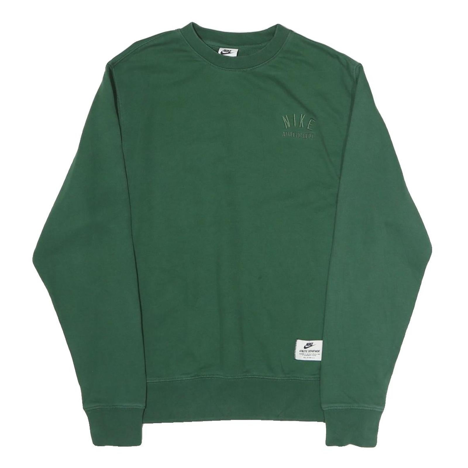 Buy NIKE Mens Green Sweatshirt Crew Neck S Athletic Dept Casual Pullover Refurbished - $45.49 NIKE Mens Green Sweatshirt Crew Neck S Athletic Dept Casual Pullover Refurbished - N/A refurbished available on Cerqular