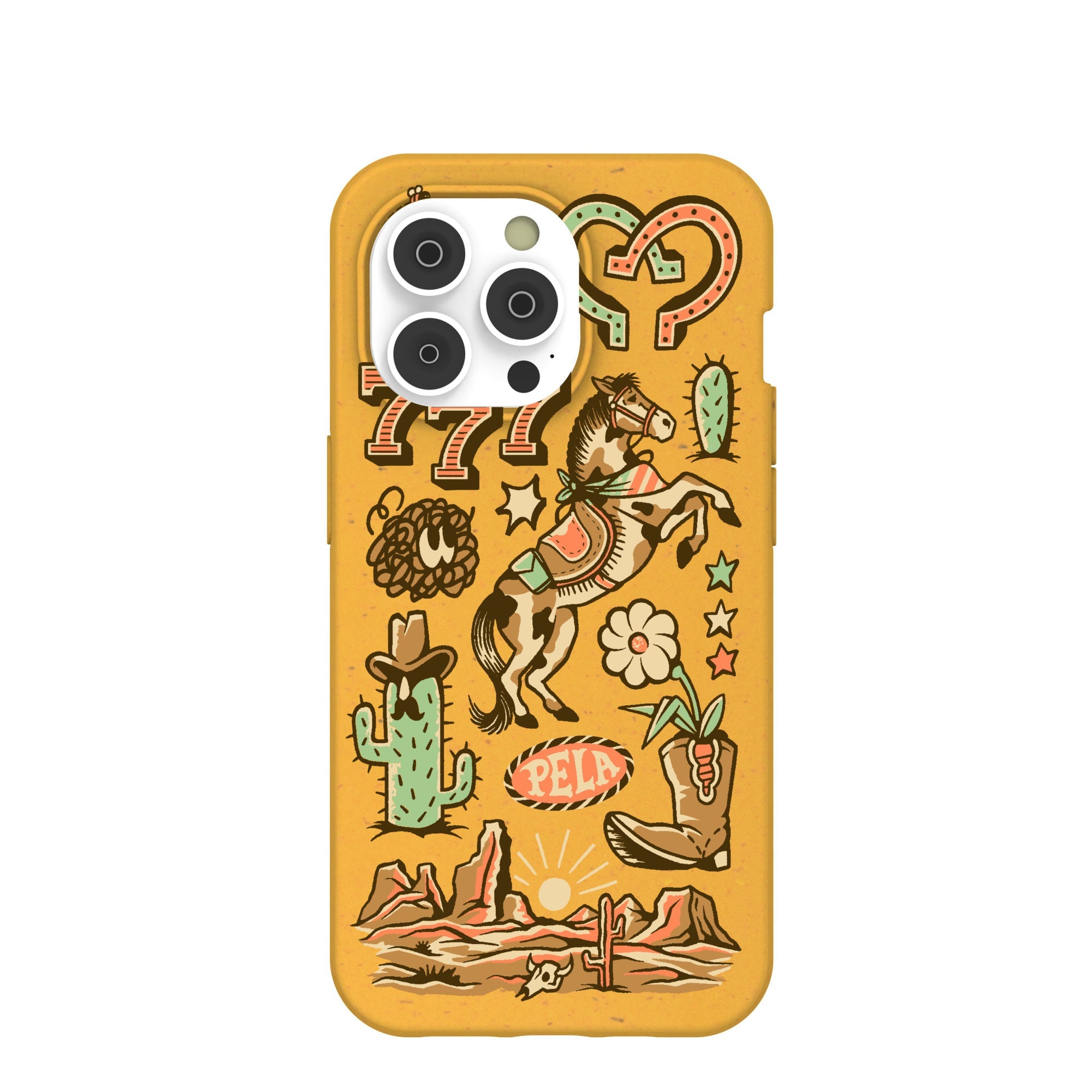 Honey Miller West iPhone 14 Pro Case Refurbished - Pela Case refurbished available on Cerqular