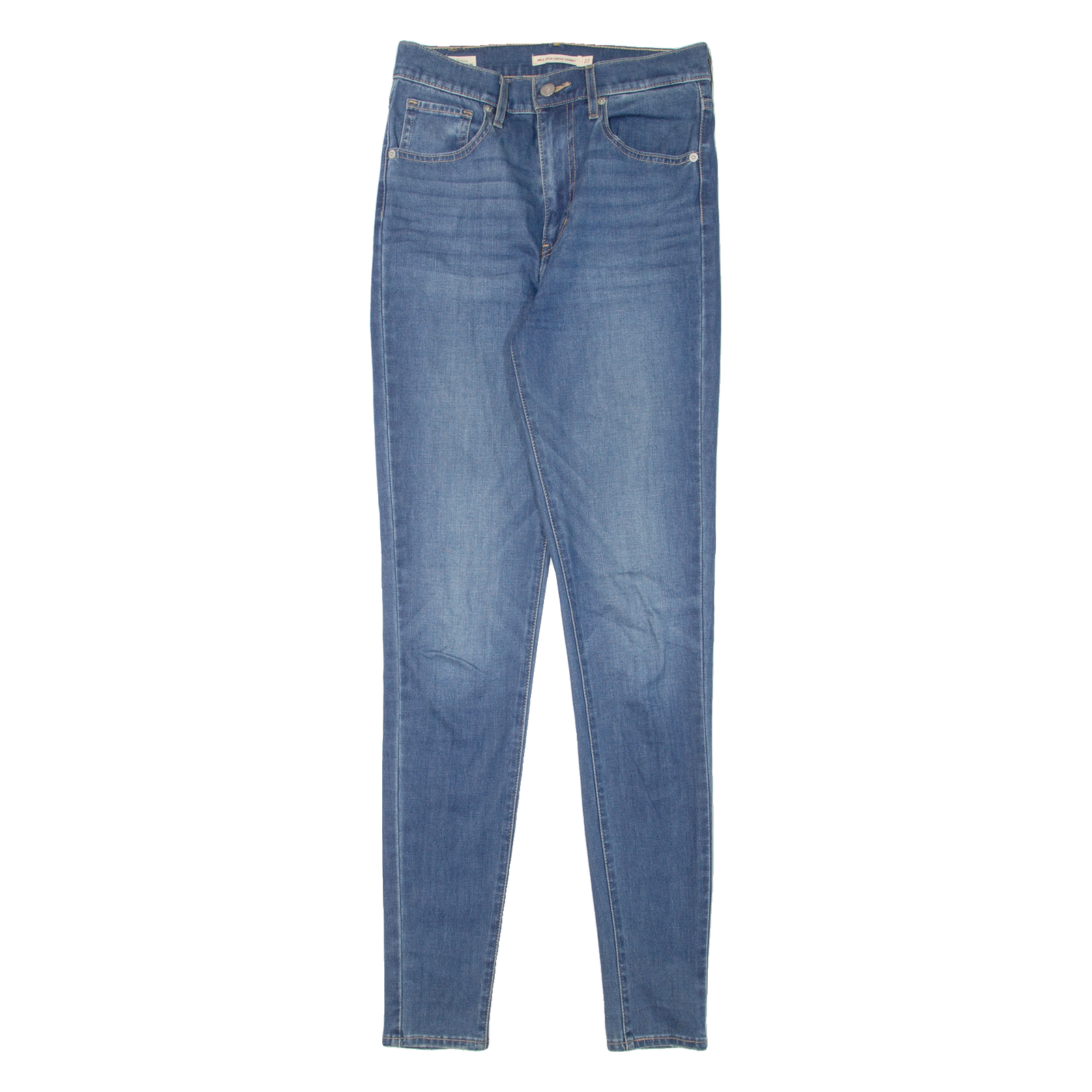 LEVI'S Mile High BIG E Womens Jeans Blue Slim Skinny Denim Stone Wash W27 L32 Refurbished - N/A refurbished available on Cerqular