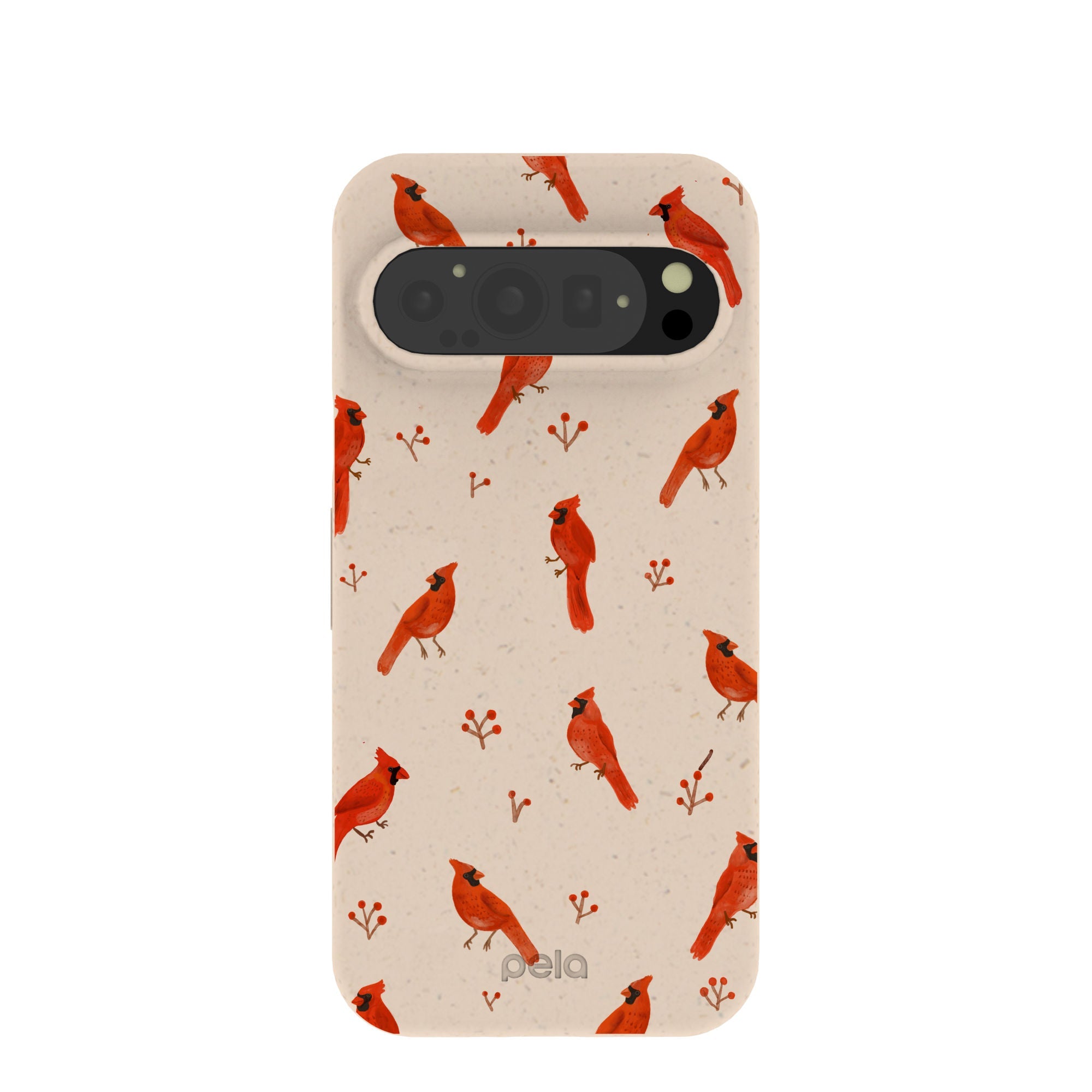 Seashell Cardinals Google Pixel 9/9 Pro Case Refurbished - Pela Case refurbished available on Cerqular