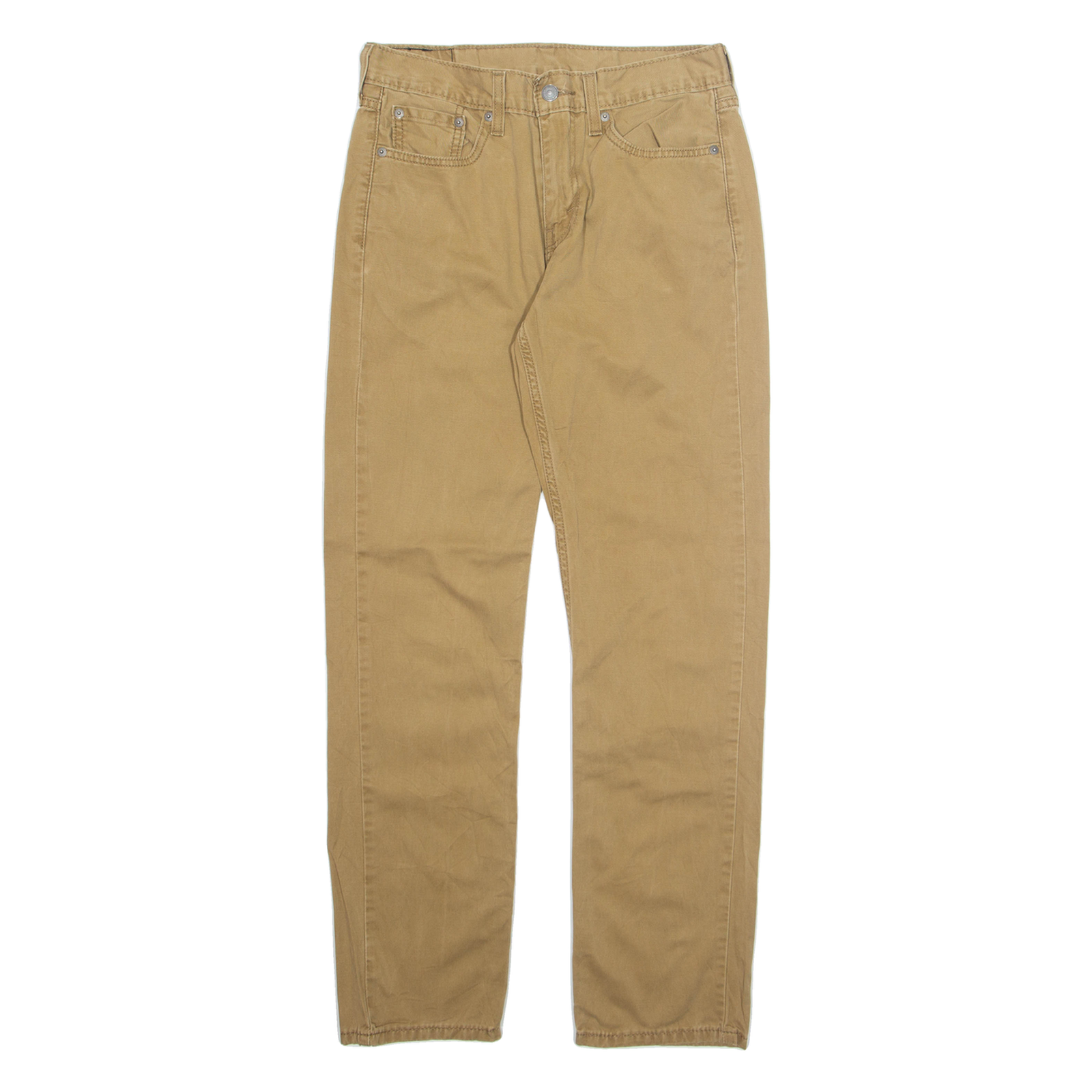 LEVI'S Mens Trousers Beige Regular Tapered W29 L32 Refurbished - N/A refurbished available on Cerqular