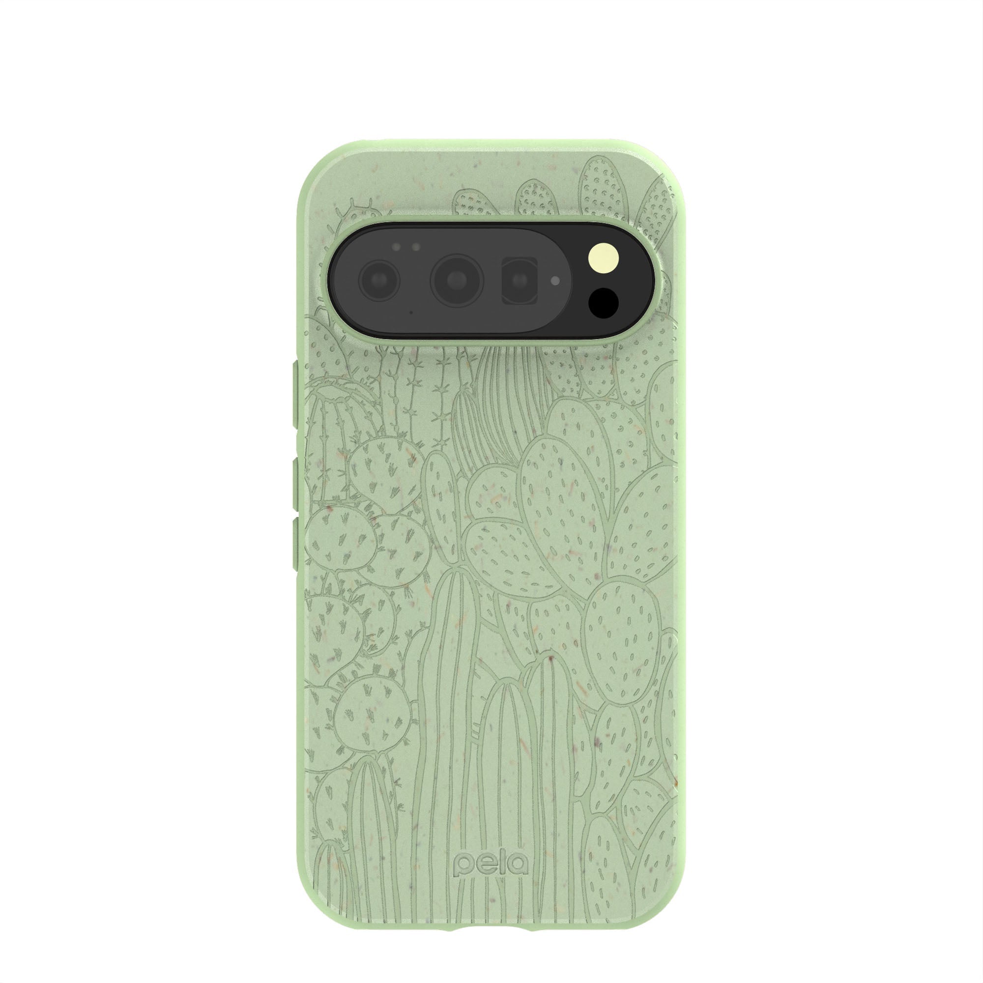 Sage Green Cacti Google Pixel 10/10 Pro Case Refurbished - Pela Case refurbished available on Cerqular