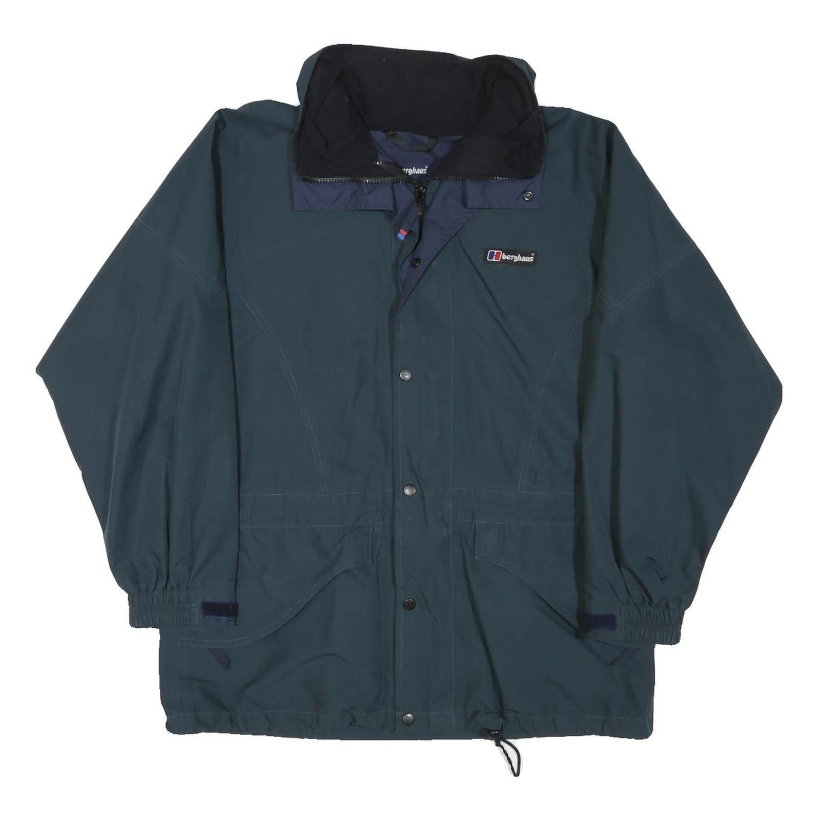 BERGHAUS Mens Blue Zip Jacket L Polyester Blend Outdoor Lightweight Shell Refurbished - N/A refurbished available on Cerqular