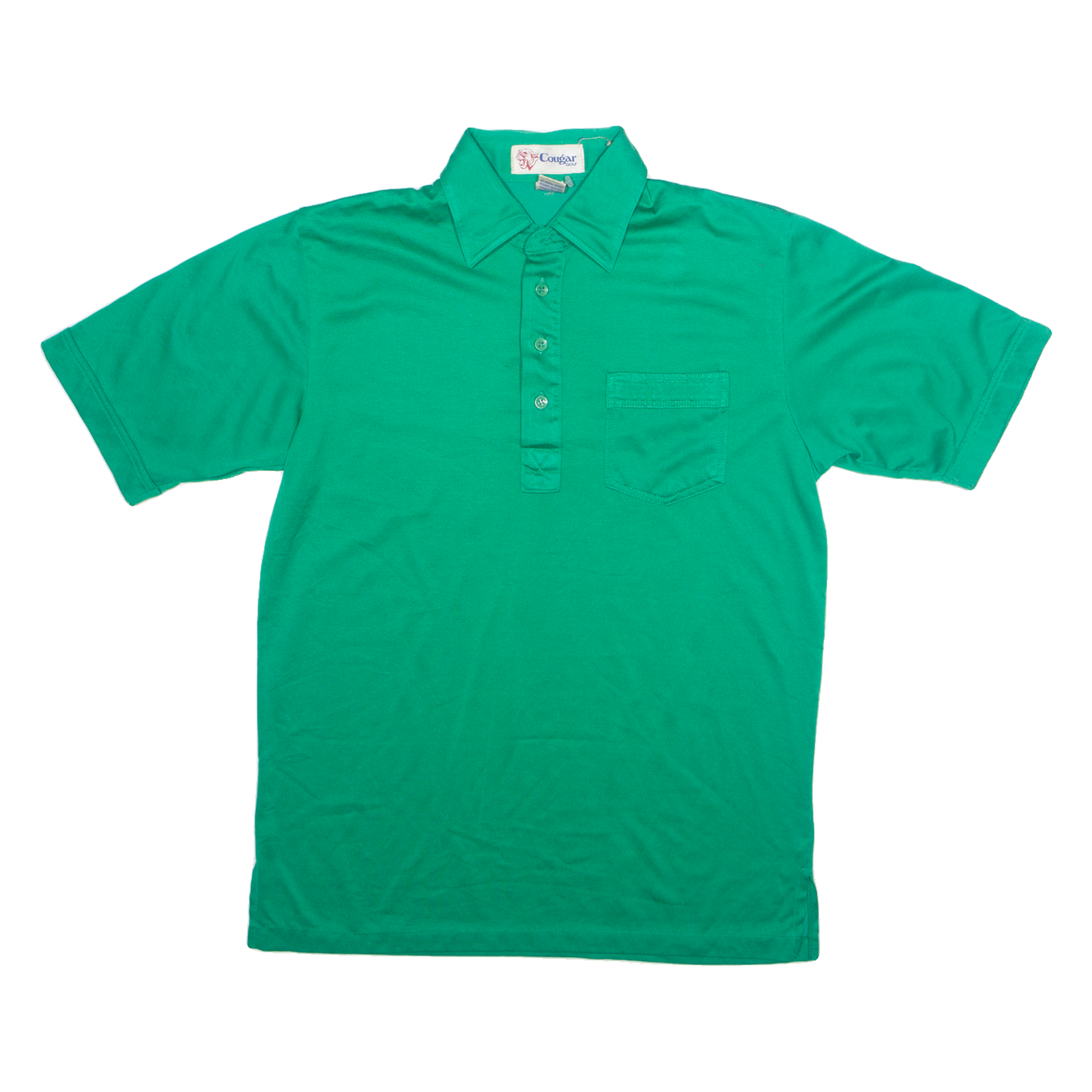 COUGAR GOLF Mens Polo Shirt Green 90s M Refurbished - N/A refurbished available on Cerqular