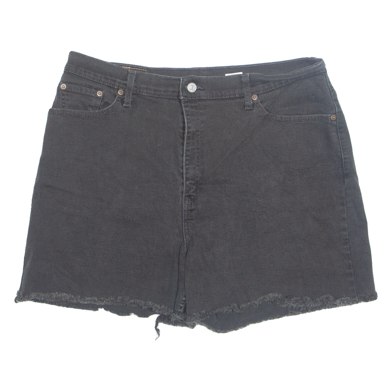 LEVI'S Cut Off 550 Womens Denim Shorts Black L W36 Refurbished - N/A refurbished available on Cerqular