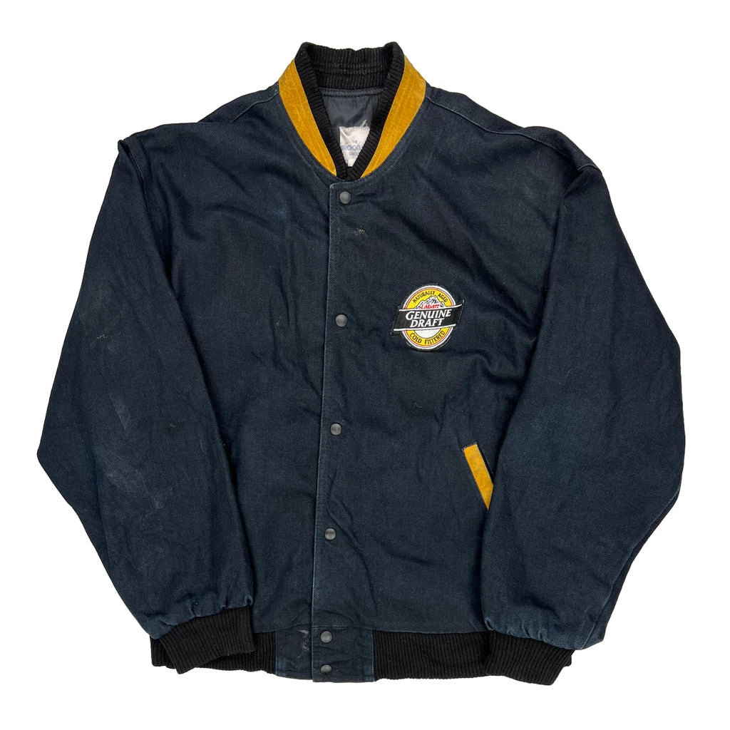 Brockum Jacket - Large Blue Cotton Blend Refurbished - Thrifted (note: this is a term often used to describe second- refurbished available on Cerqular