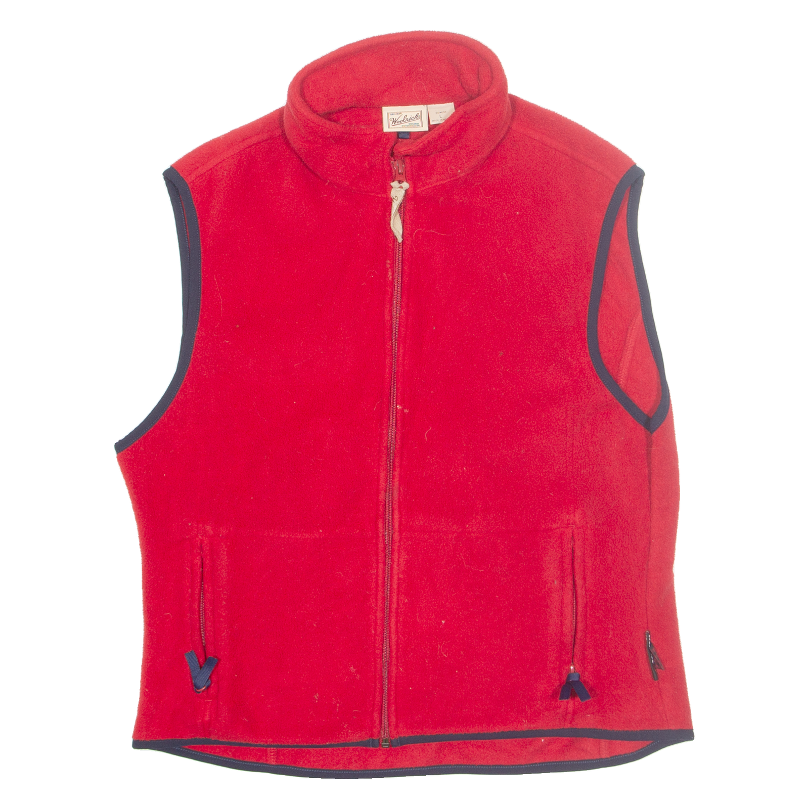 WOOLRICH Womens Fleece Gilet Red L Refurbished - N/A refurbished available on Cerqular