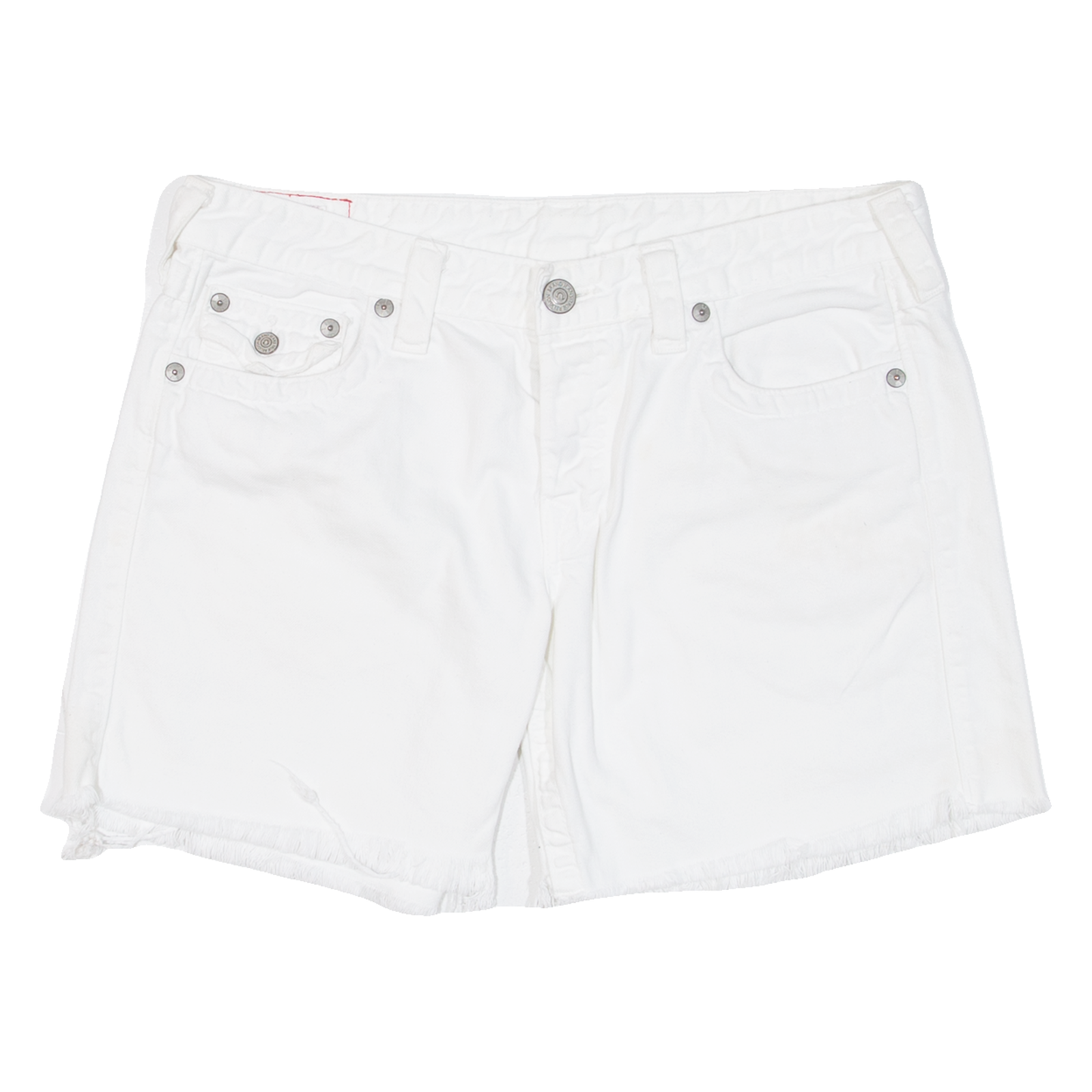 TRUE RELIGION Womens Jorts Shorts White M W31 Refurbished - N/A refurbished available on Cerqular