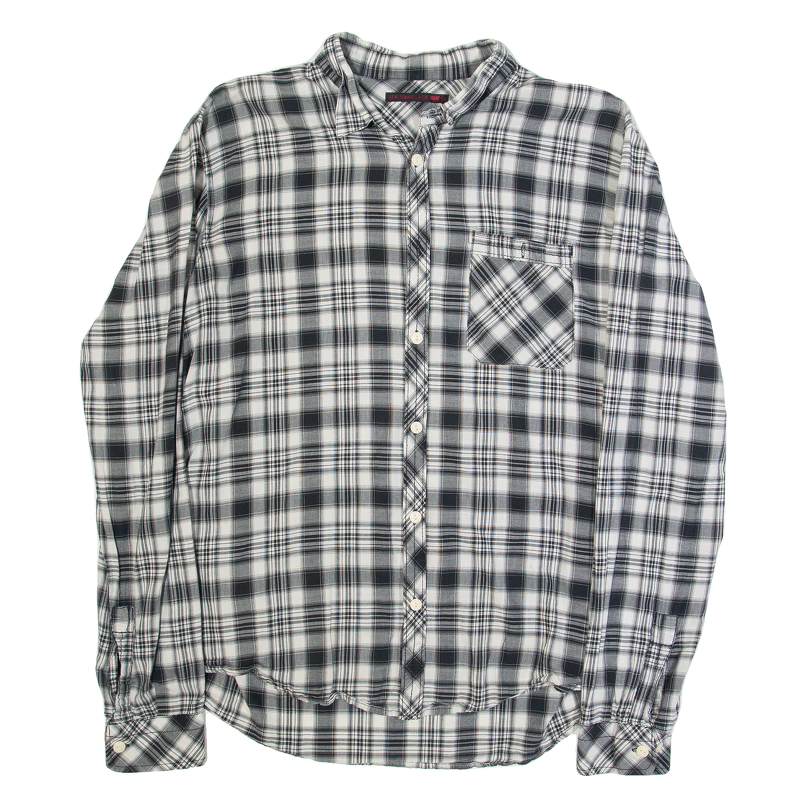 LEVI'S Mens Shirt Blue Long Sleeve 2XL Refurbished - N/A refurbished available on Cerqular
